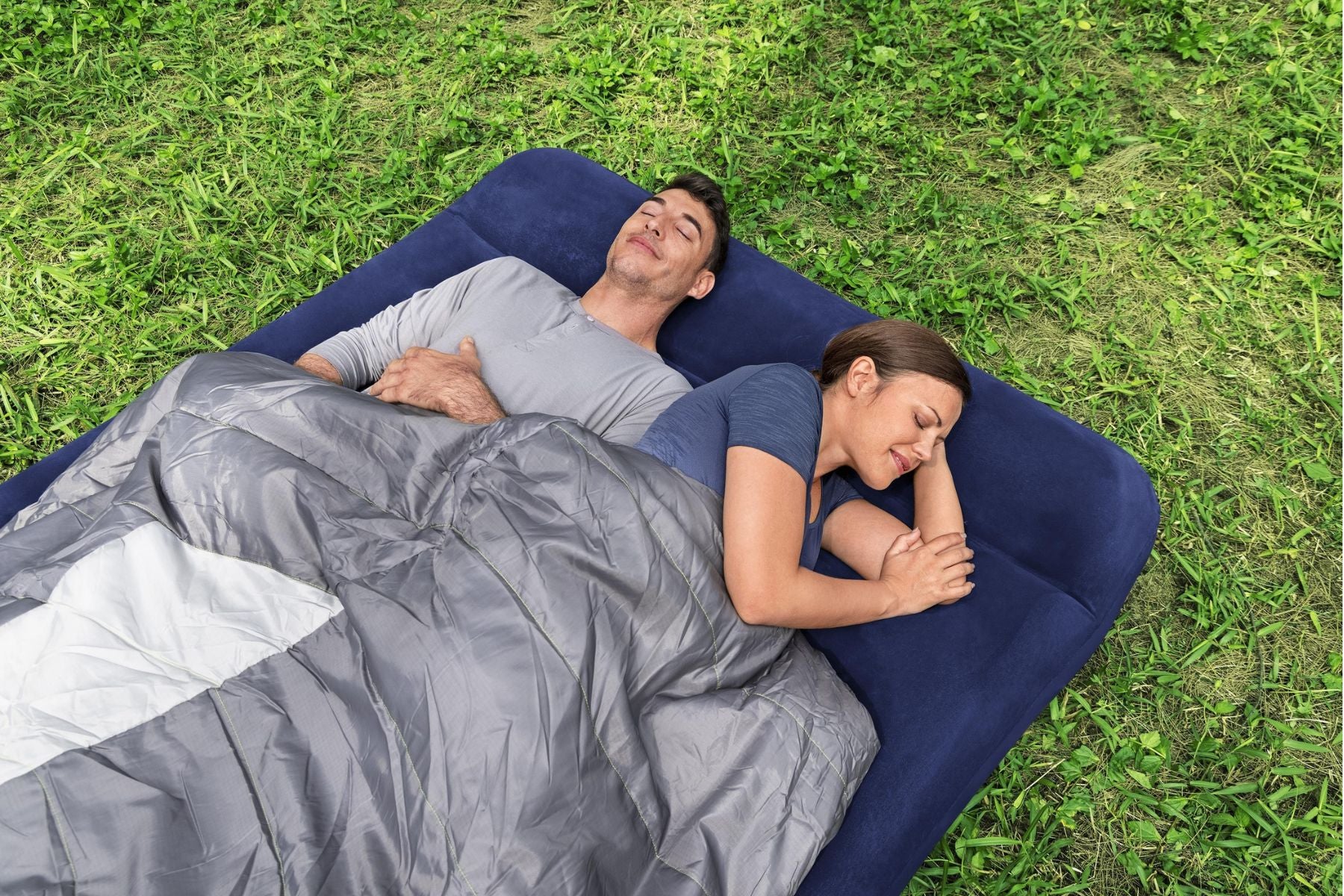 Double Flocked Airbed Inflatable Air Mattress - Image 4