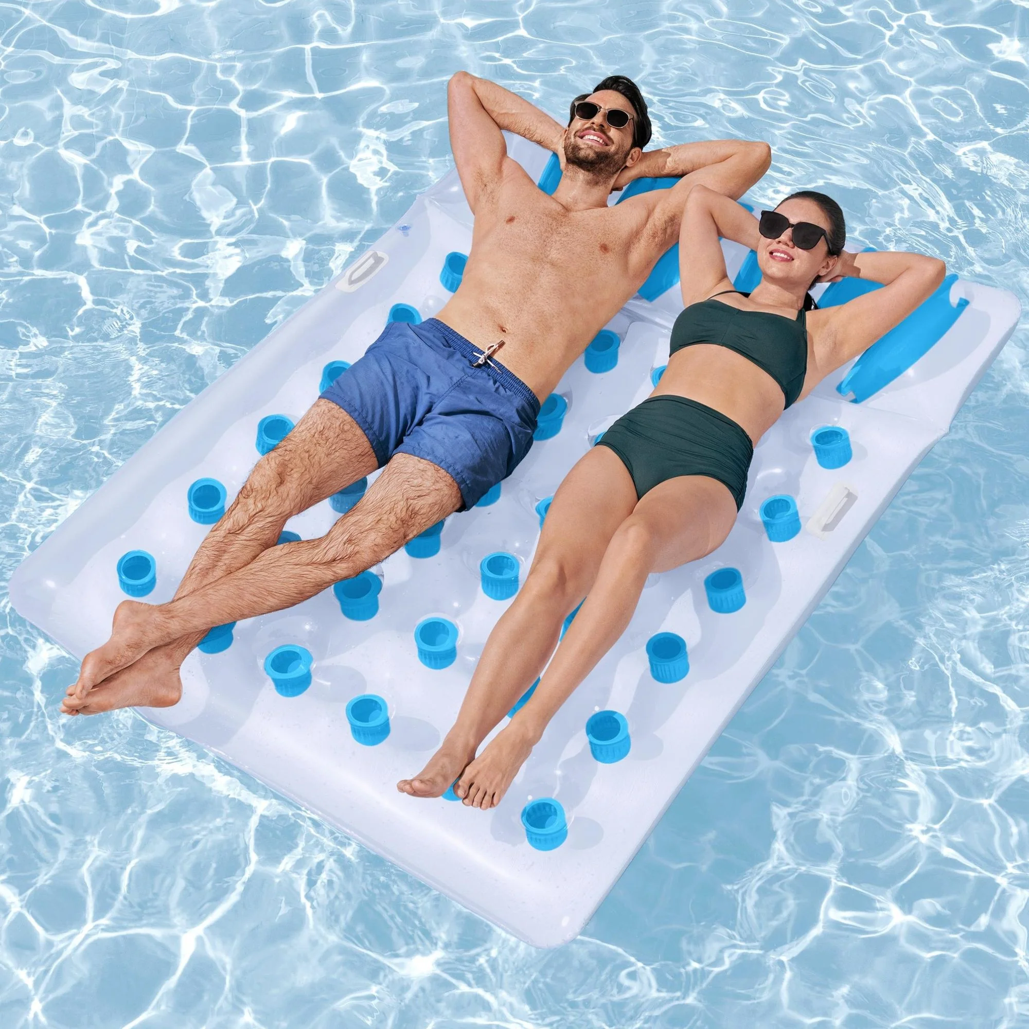 Inflatable Double Lounger Pool Float - Image 2