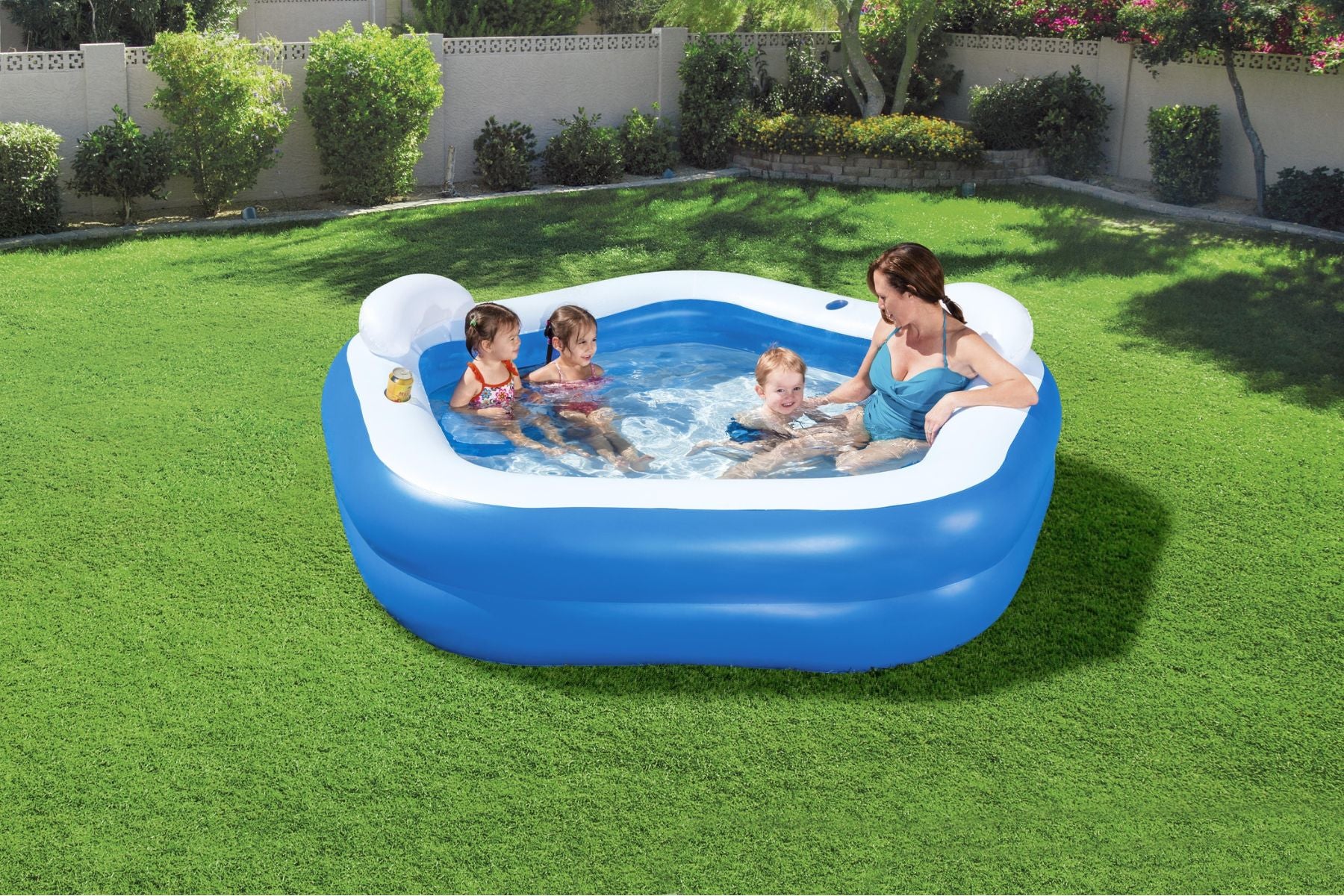 Family Inflatable Paddling Pool with Built-In Seats - Image 4
