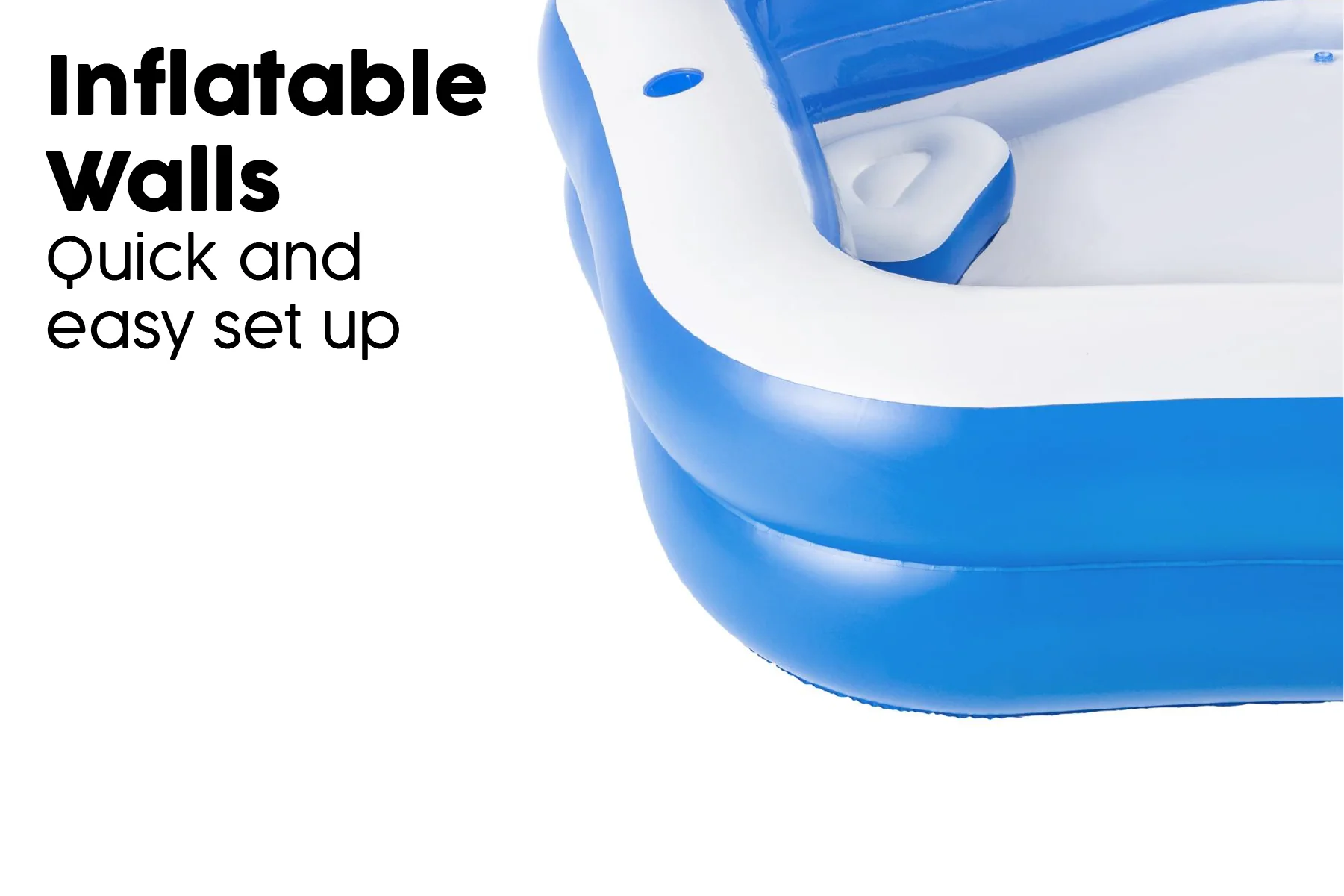 Family Inflatable Paddling Pool with Built-In Seats - Image 7