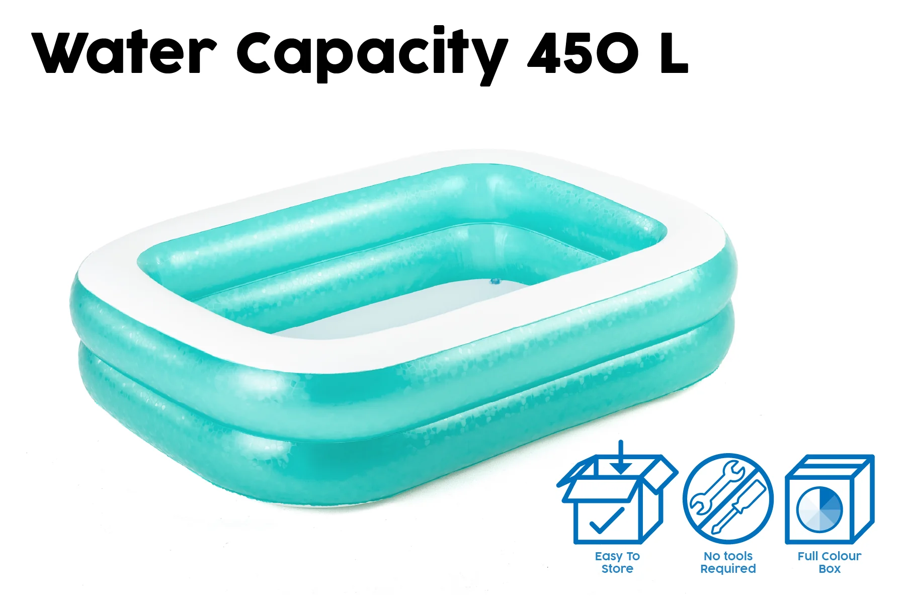 Family Rectangular Inflatable Swimming Pool - Image 8
