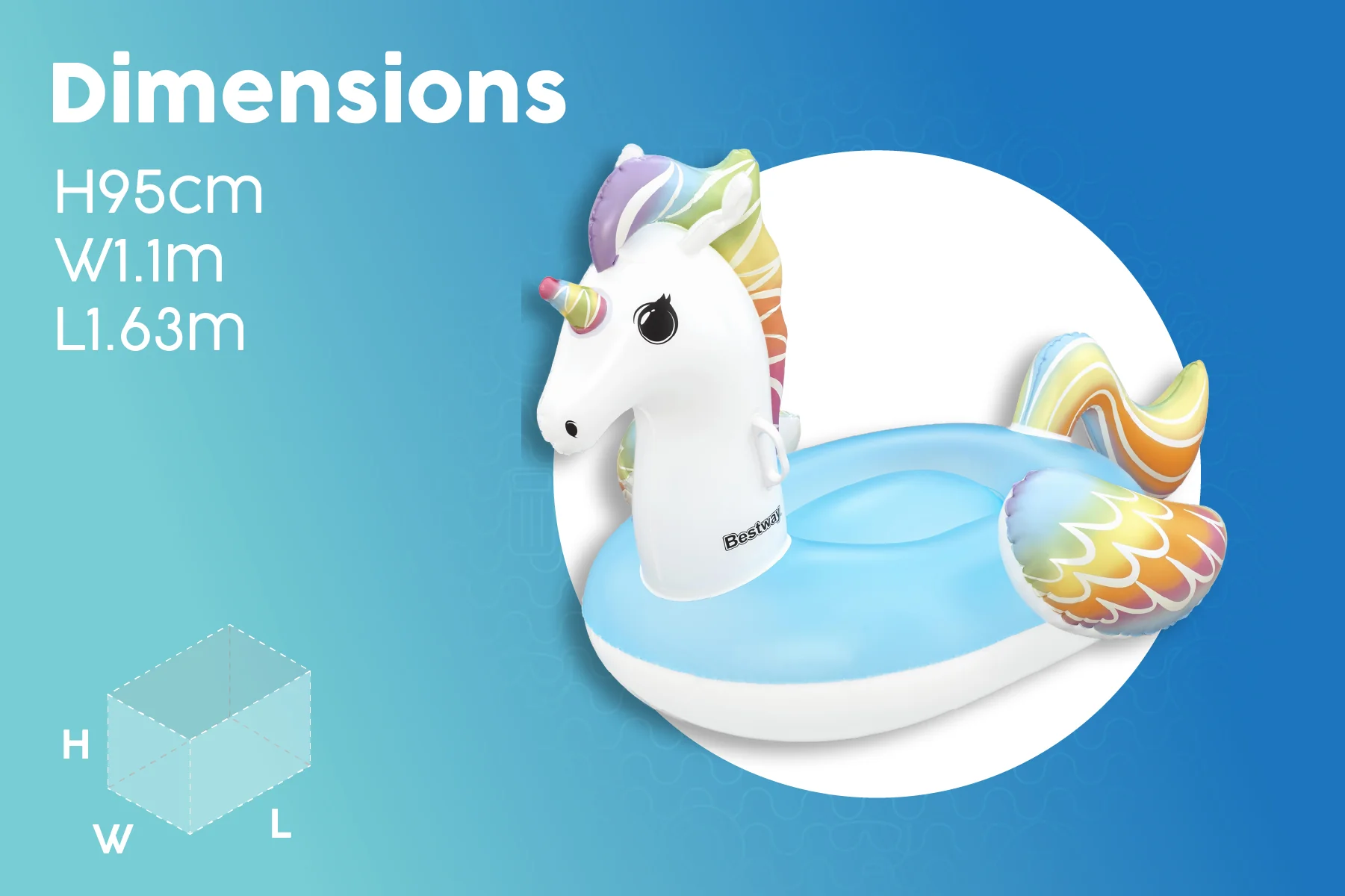Inflatable Unicorn Pool Float - Image 10