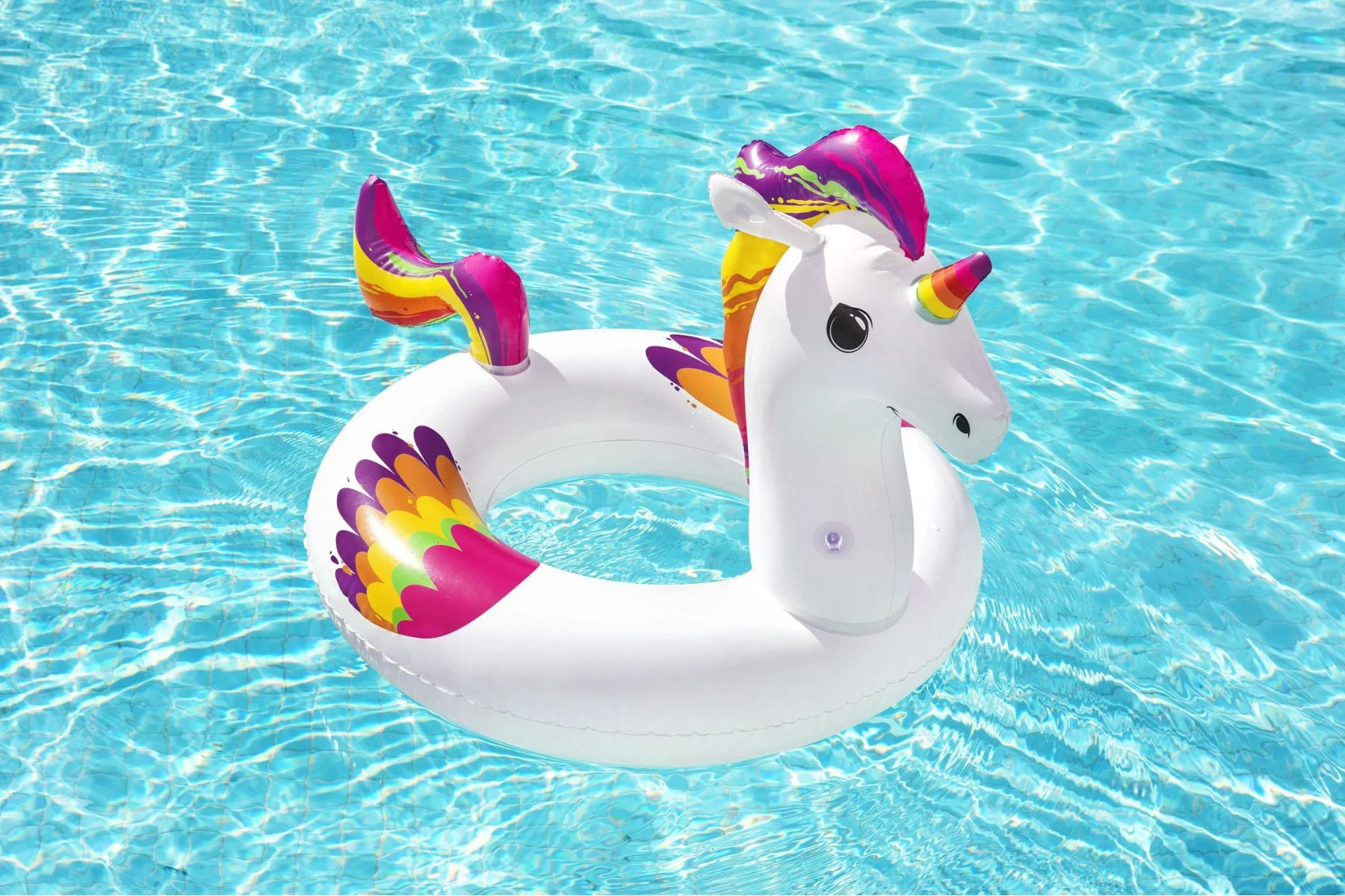 Inflatable Unicorn Swim Ring Pool Float - Image 7