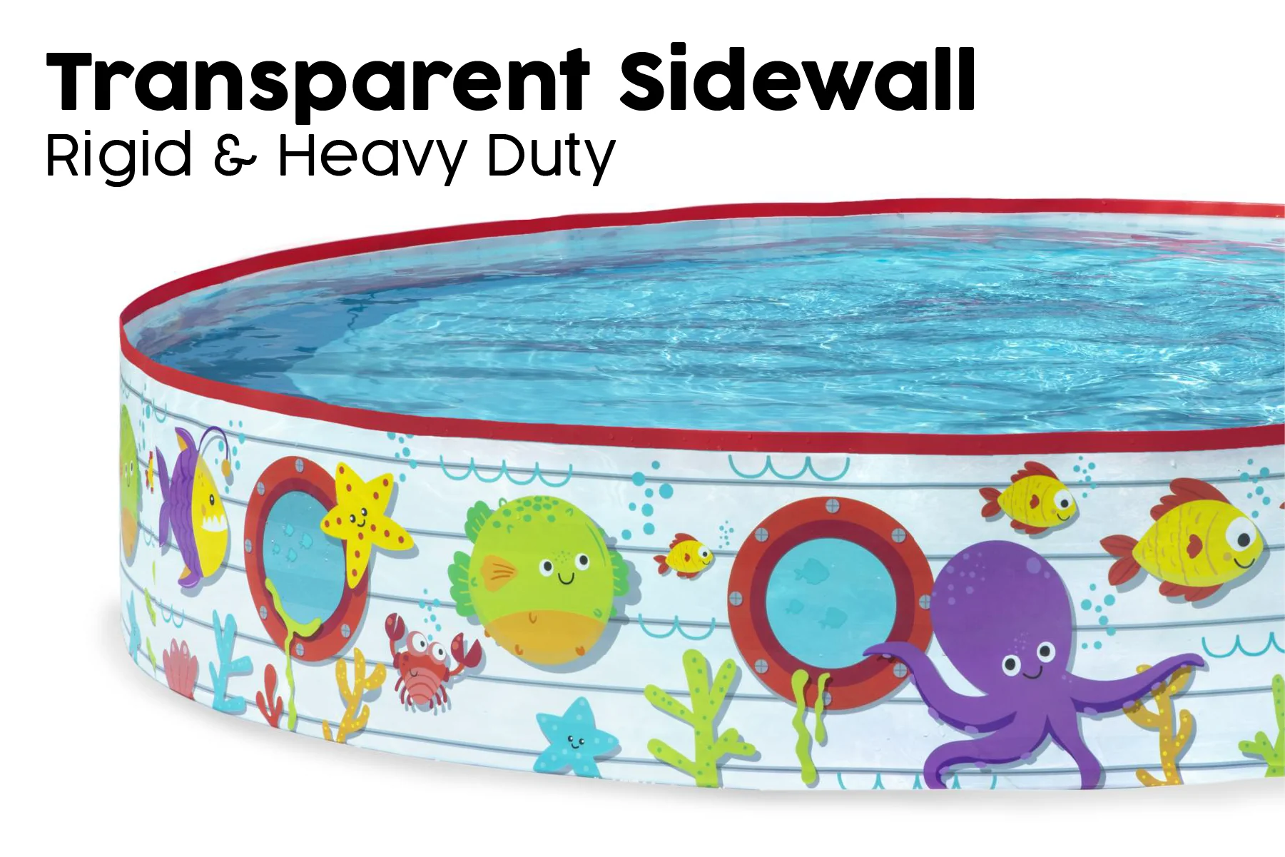 Coral Themed Kids Inflatable Paddling Pool - Image 7