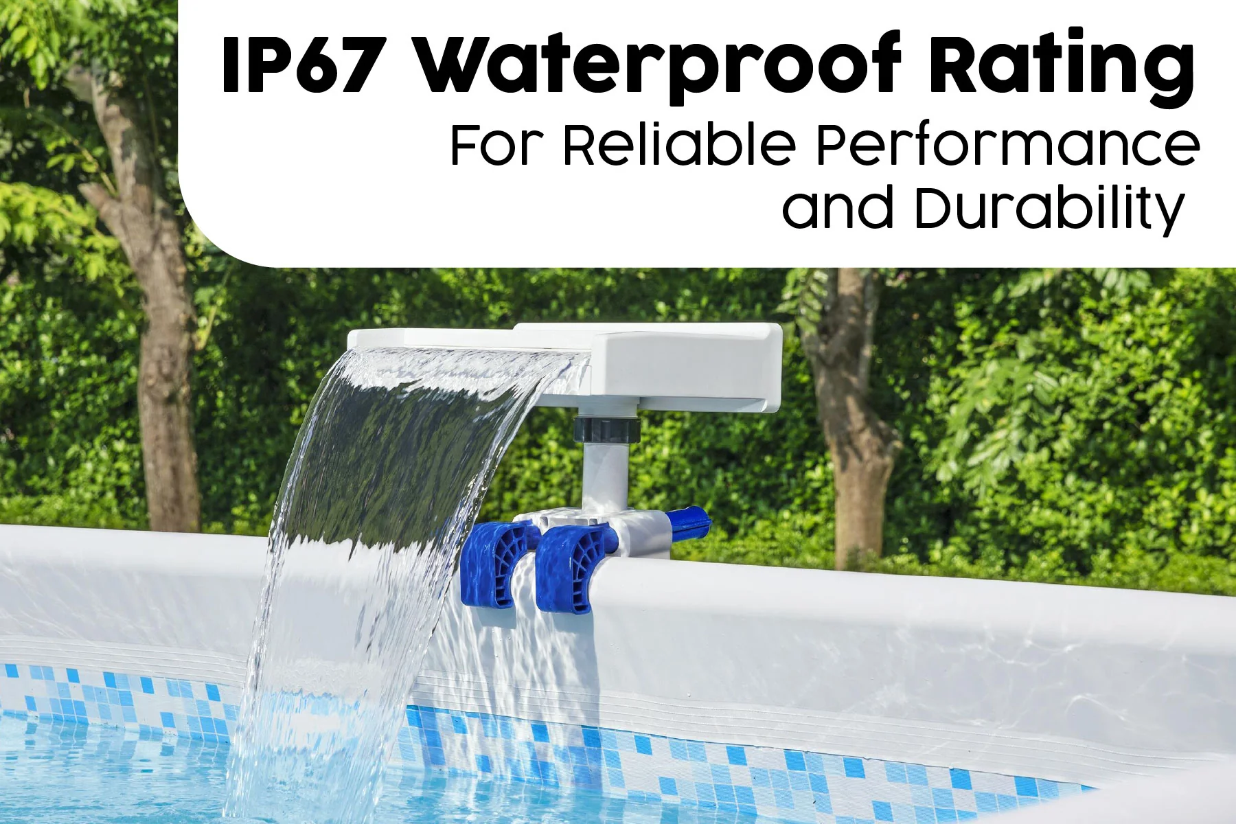 Flowclear Soothing LED Waterfall, Above Ground Pool Accessory - Image 8