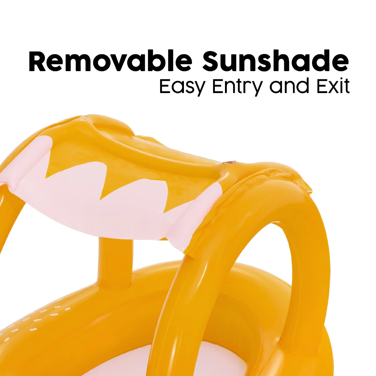 Inflatable Fox Shaded Baby Pool Float - Image 4