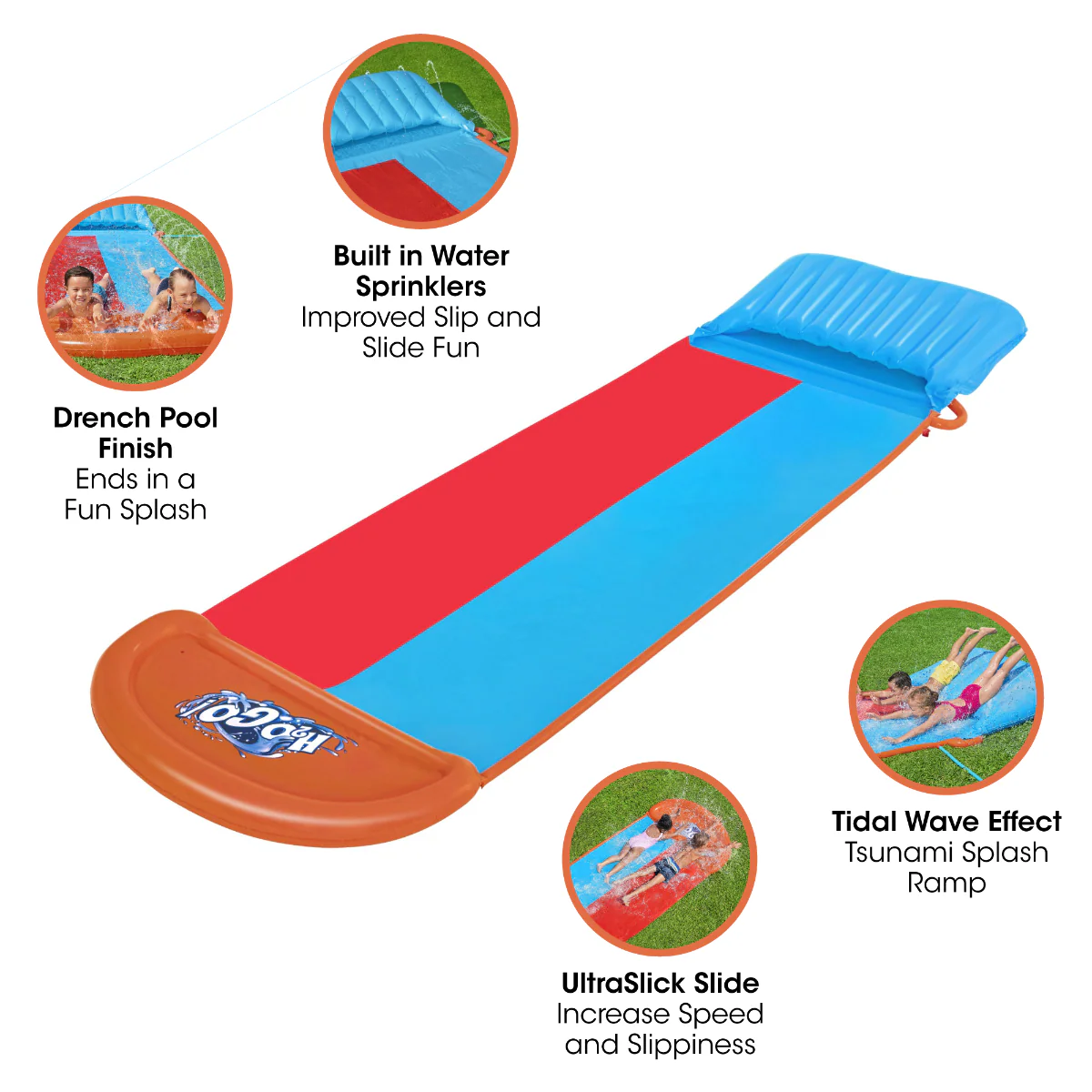 H2OGO! Tsunami Double Splash and Slide, with Sprinklers - Image 10