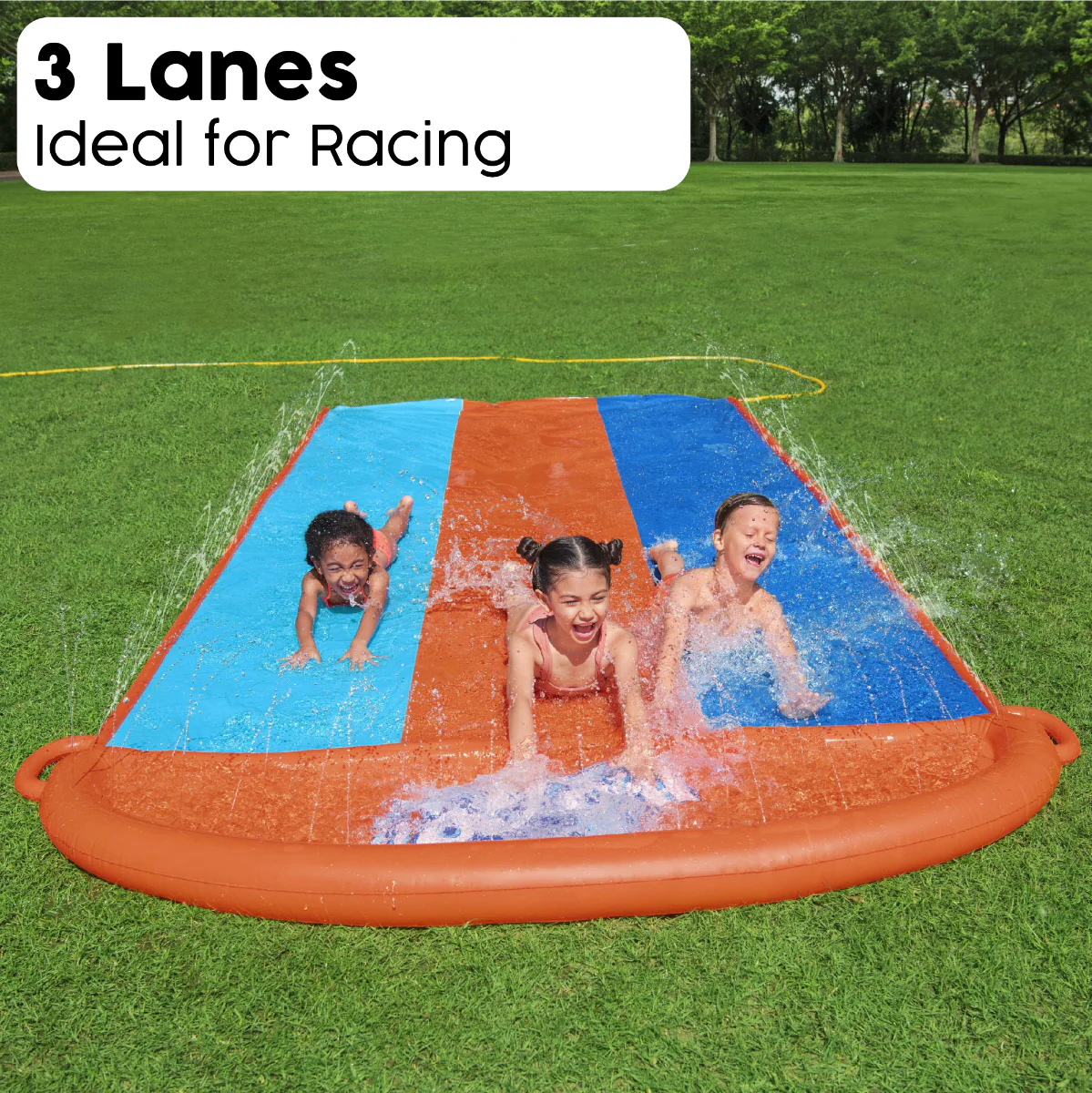 H2OGO! Triple Slip Water Slide, with Sprinklers - Image 5