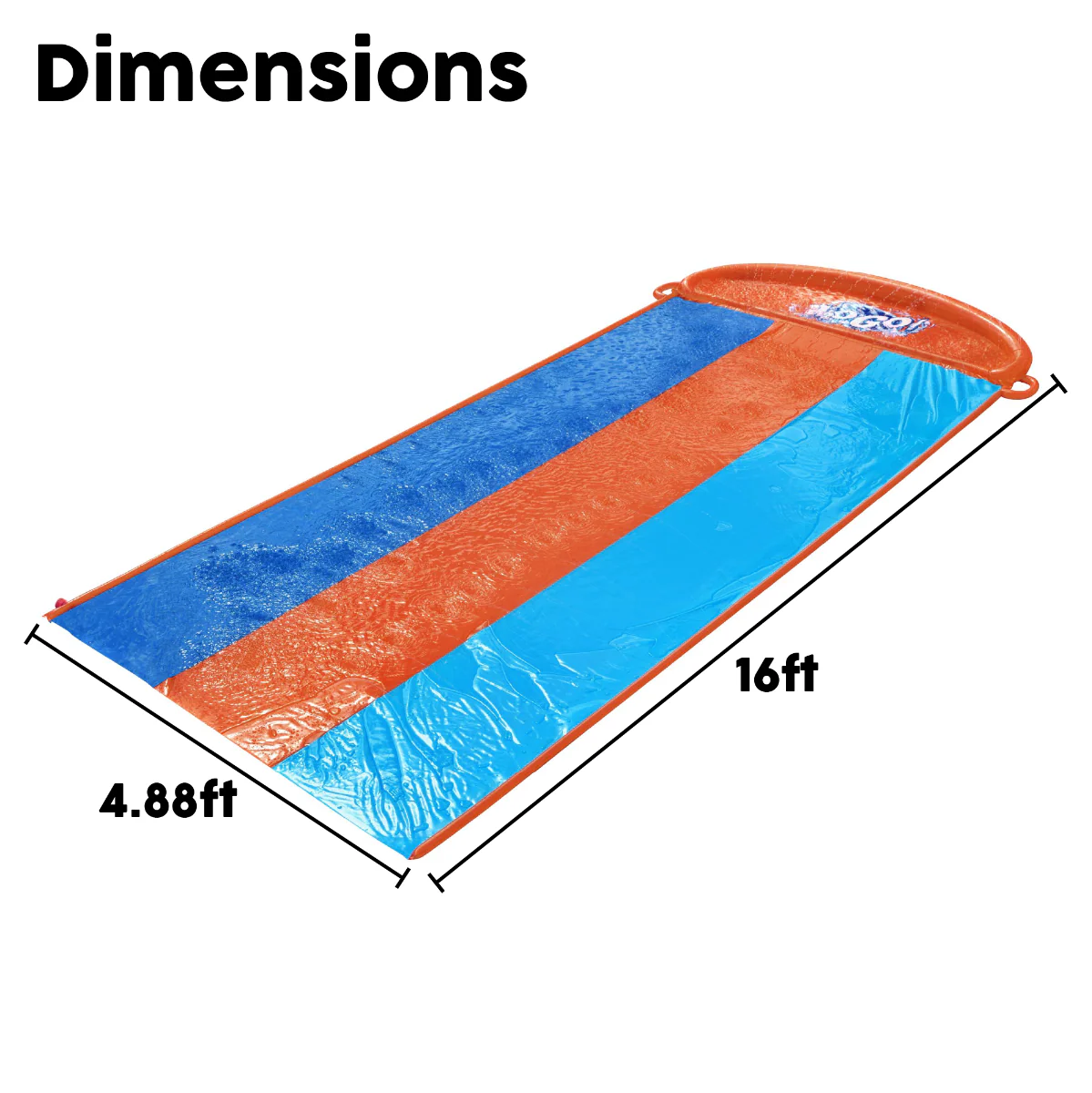 H2OGO! Triple Slip Water Slide, with Sprinklers - Image 9