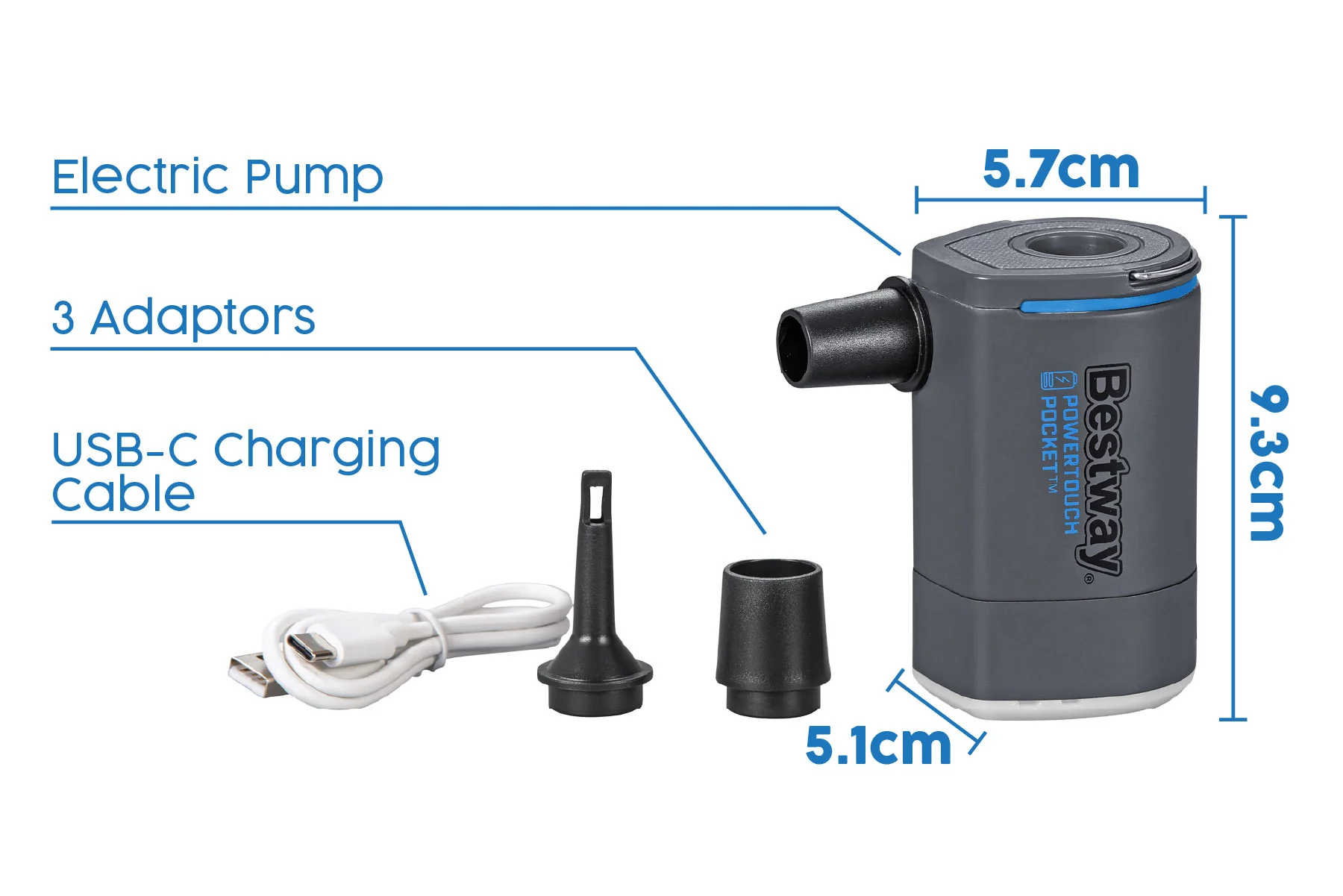 PowerTouch Rechargeable Mini Electric Air Pump - Image 8