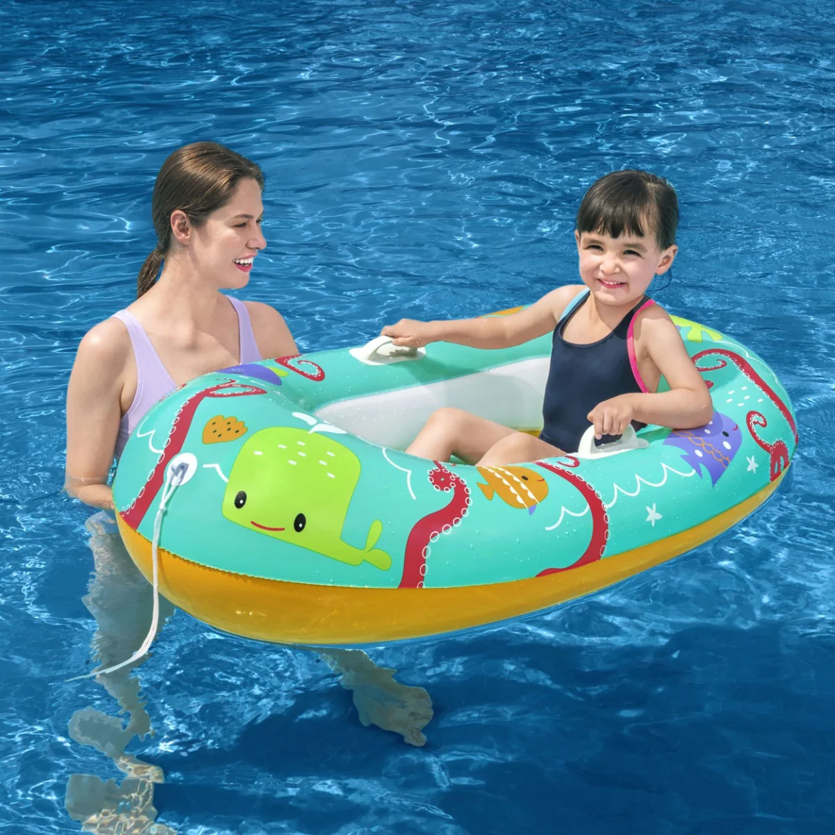 Kids Inflatable Crustacean Pool Boat - Image 2