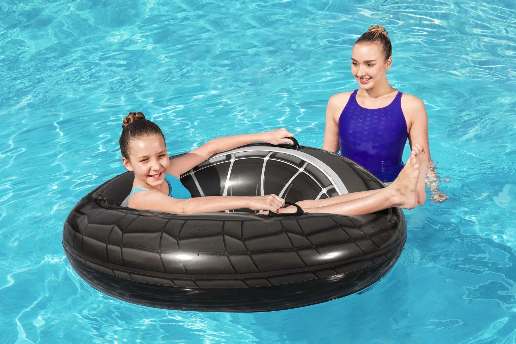 Inflatable High Velocity Tyre Swim Ring Pool Float - Image 4