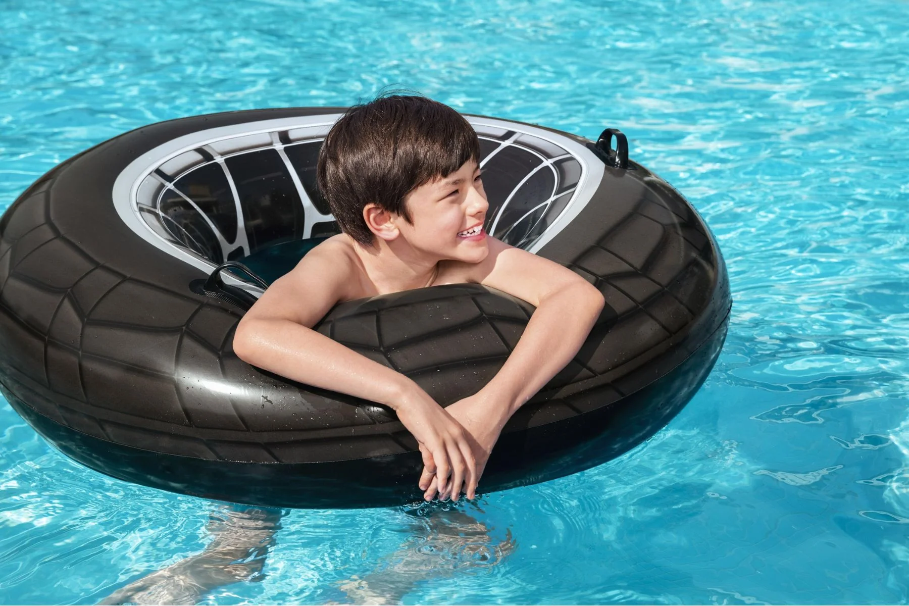 Inflatable High Velocity Tyre Swim Ring Pool Float - Image 5
