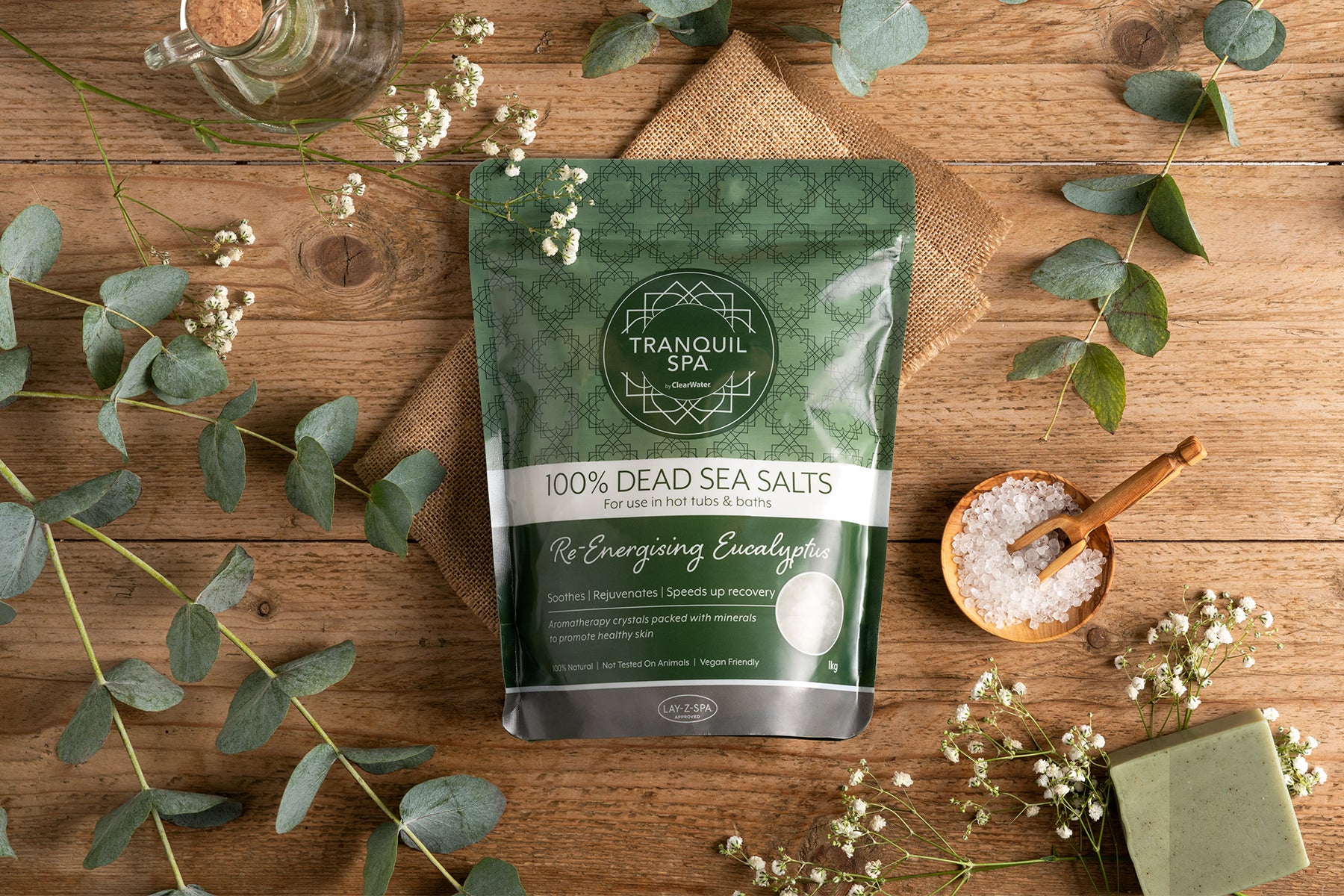 Tranquil Spa Dead Sea Salts - Eucalyptus - Image 2