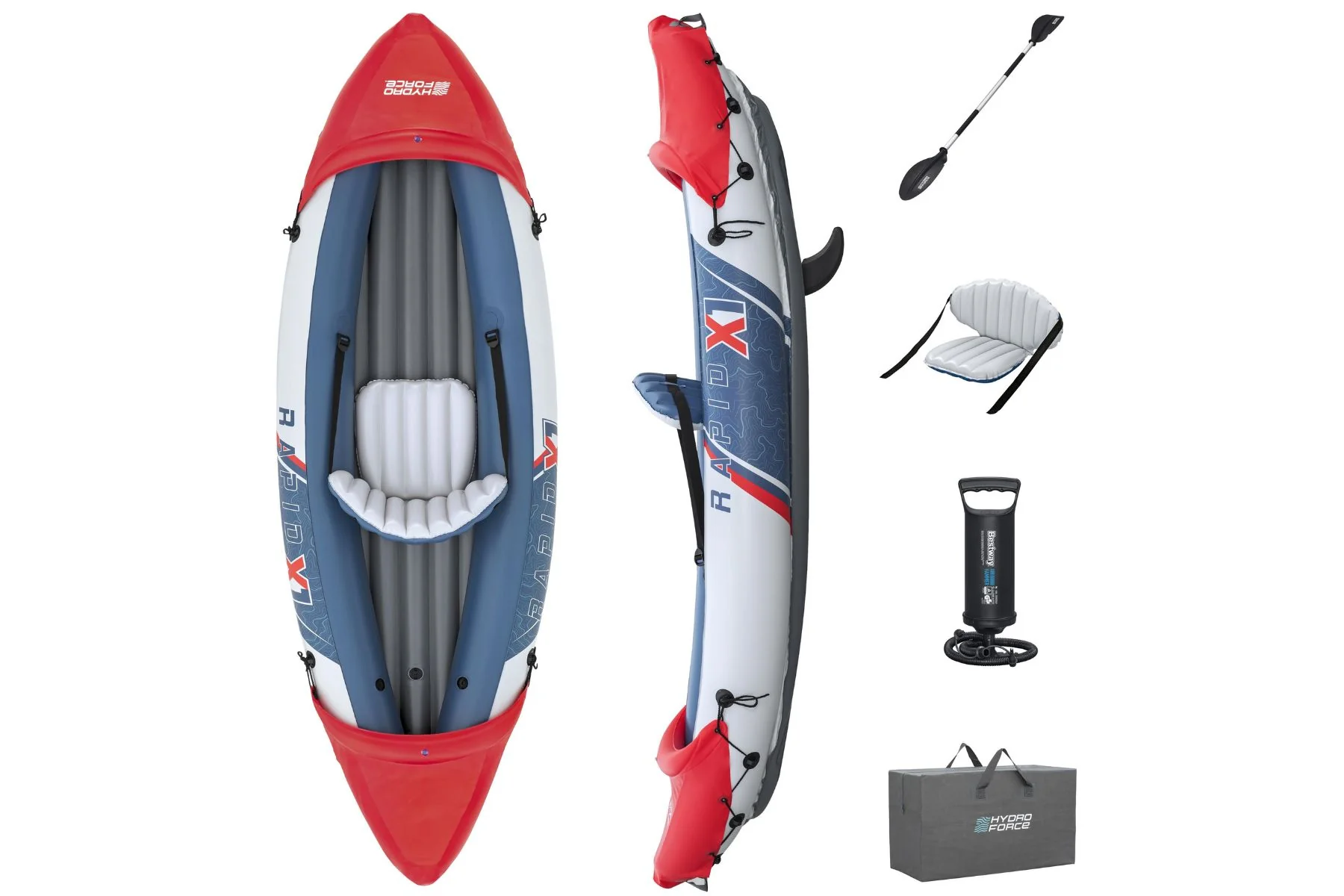 Hydro-Force 1 Person Inflatable Kayak – Rapid - Image 3