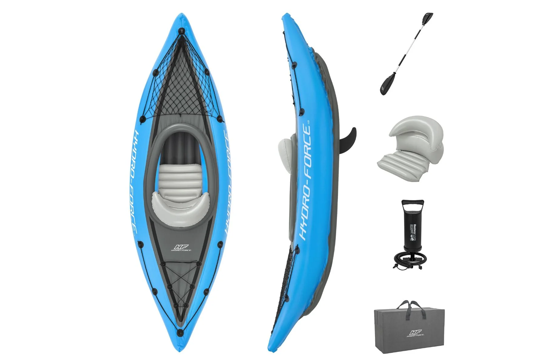 Hydro-Force 1 Person Inflatable Kayak Set - Cove Champion - Image 3