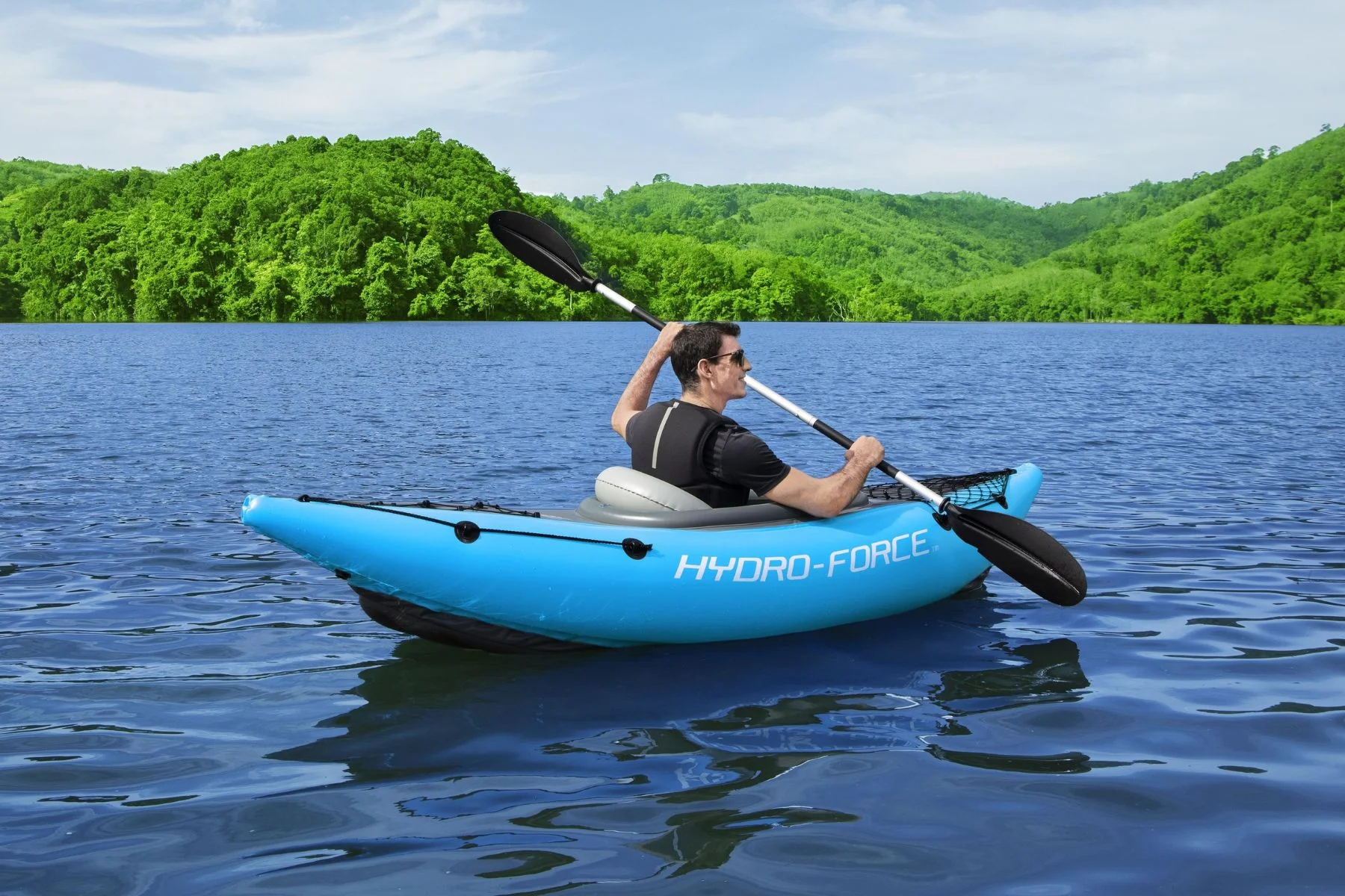 Hydro-Force 1 Person Inflatable Kayak Set - Cove Champion - Image 4