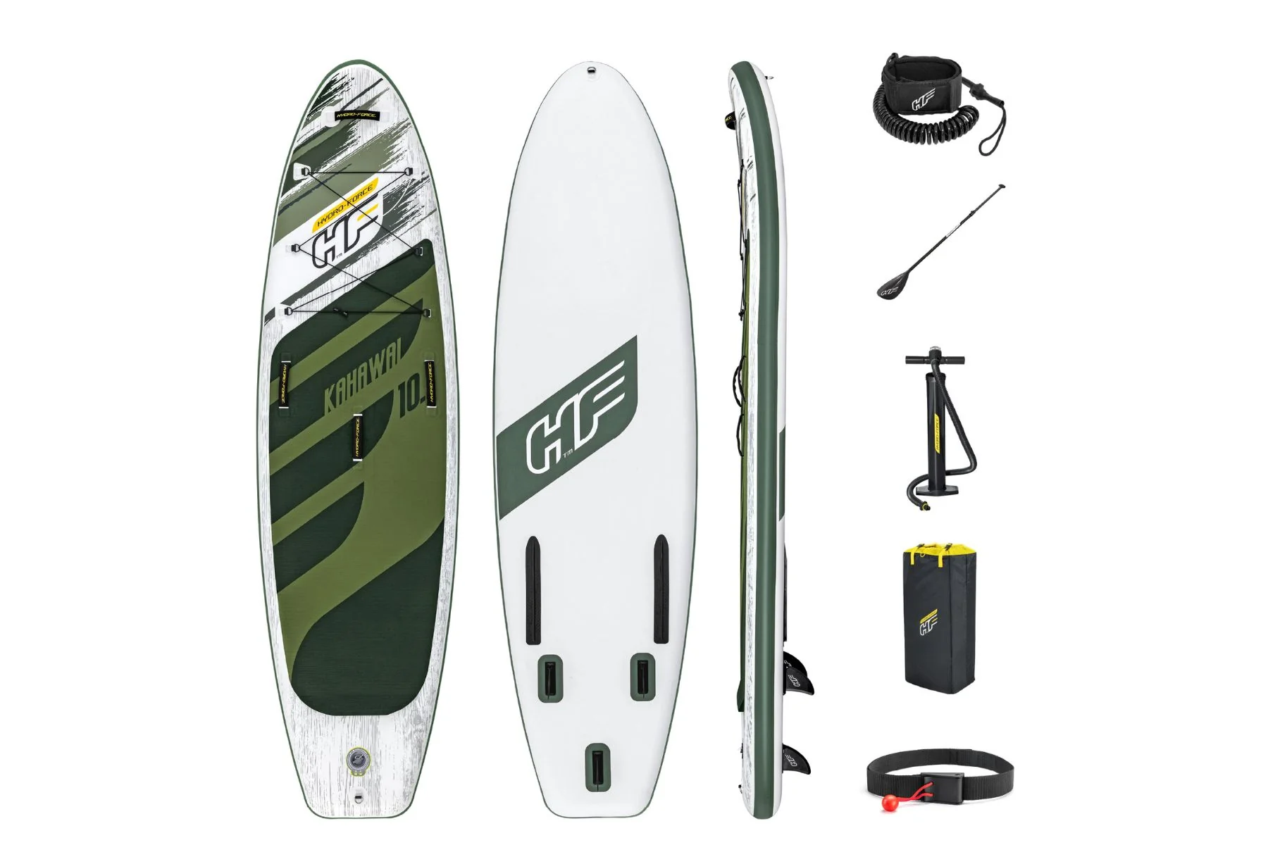 Hydro-Force 10ft  2" Inflatable Paddle Board SUP Set - Kahawai - Image 3