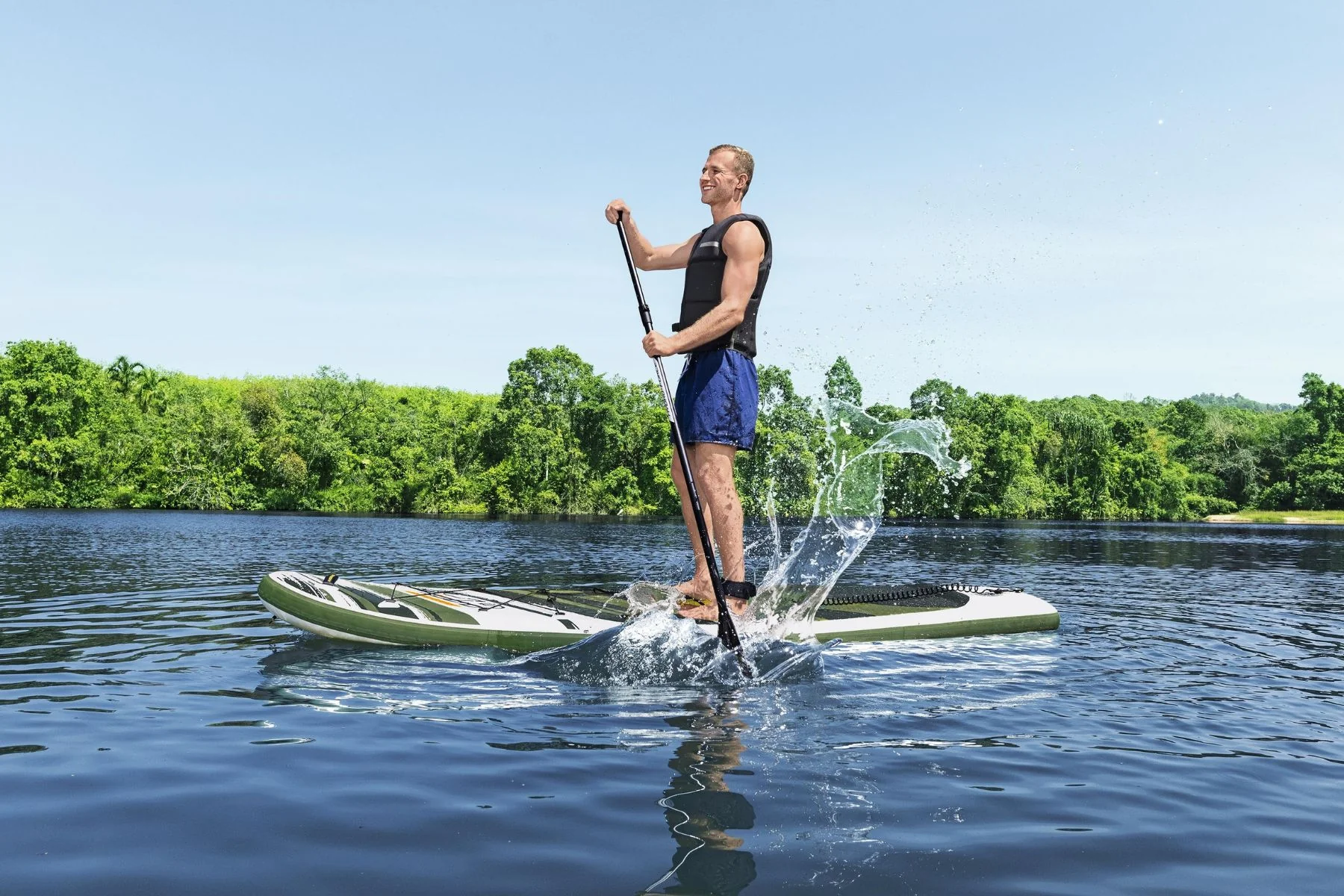 Hydro-Force 10ft  2" Inflatable Paddle Board SUP Set - Kahawai - Image 4