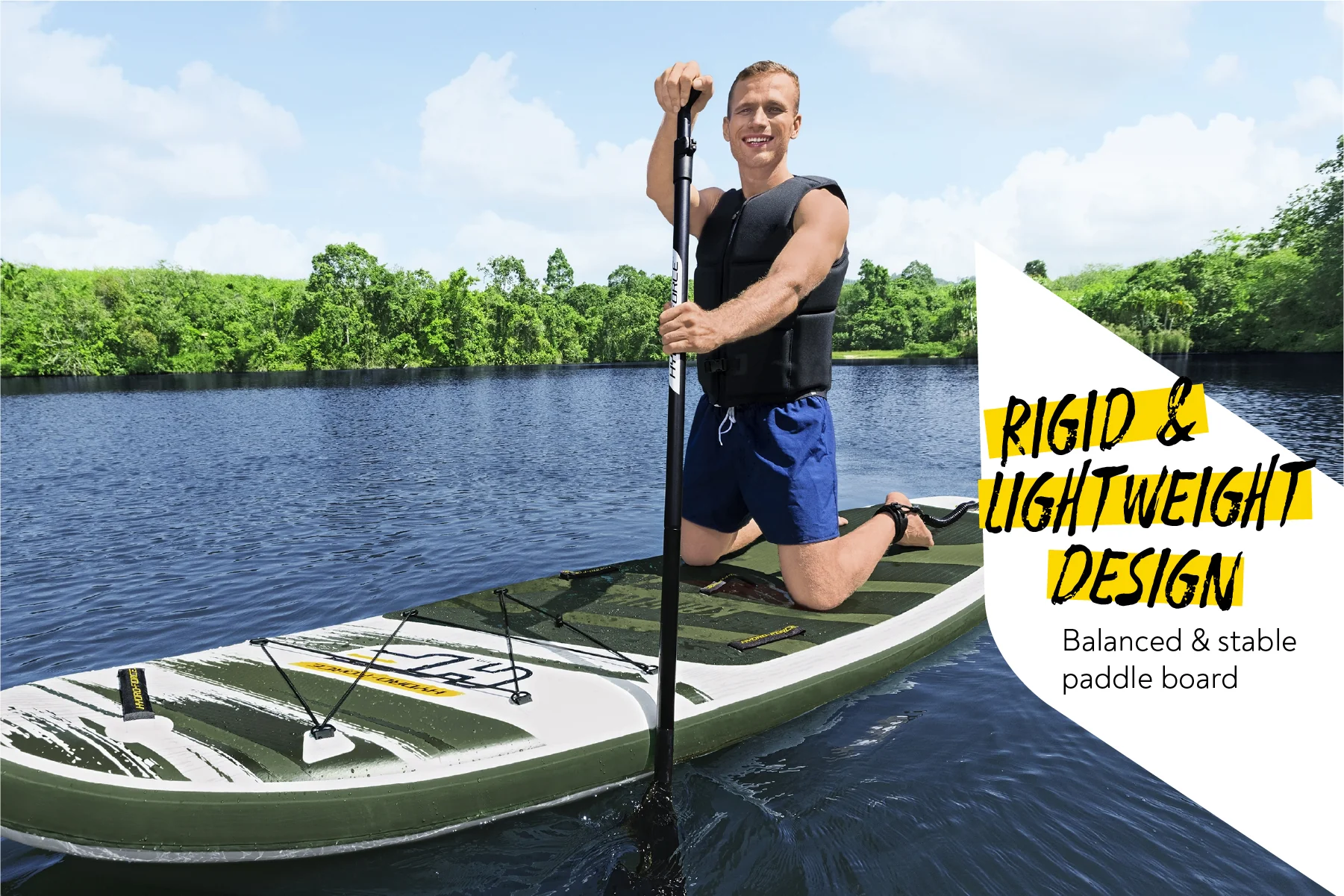 Hydro-Force 10ft  2" Inflatable Paddle Board SUP Set - Kahawai - Image 5