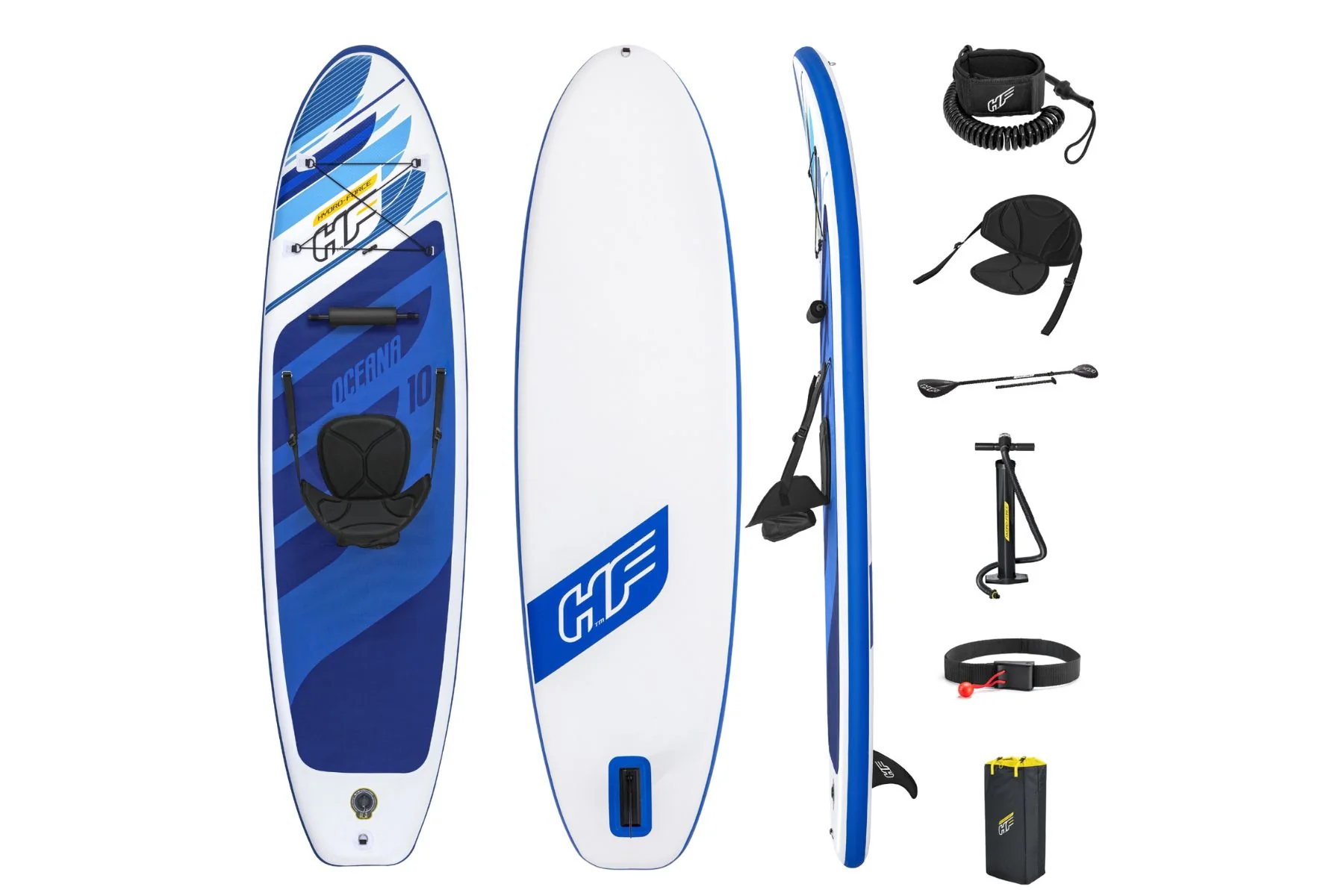 Hydro-Force 10ft Inflatable Paddle Board/ Kayak Set - Oceana - Image 3