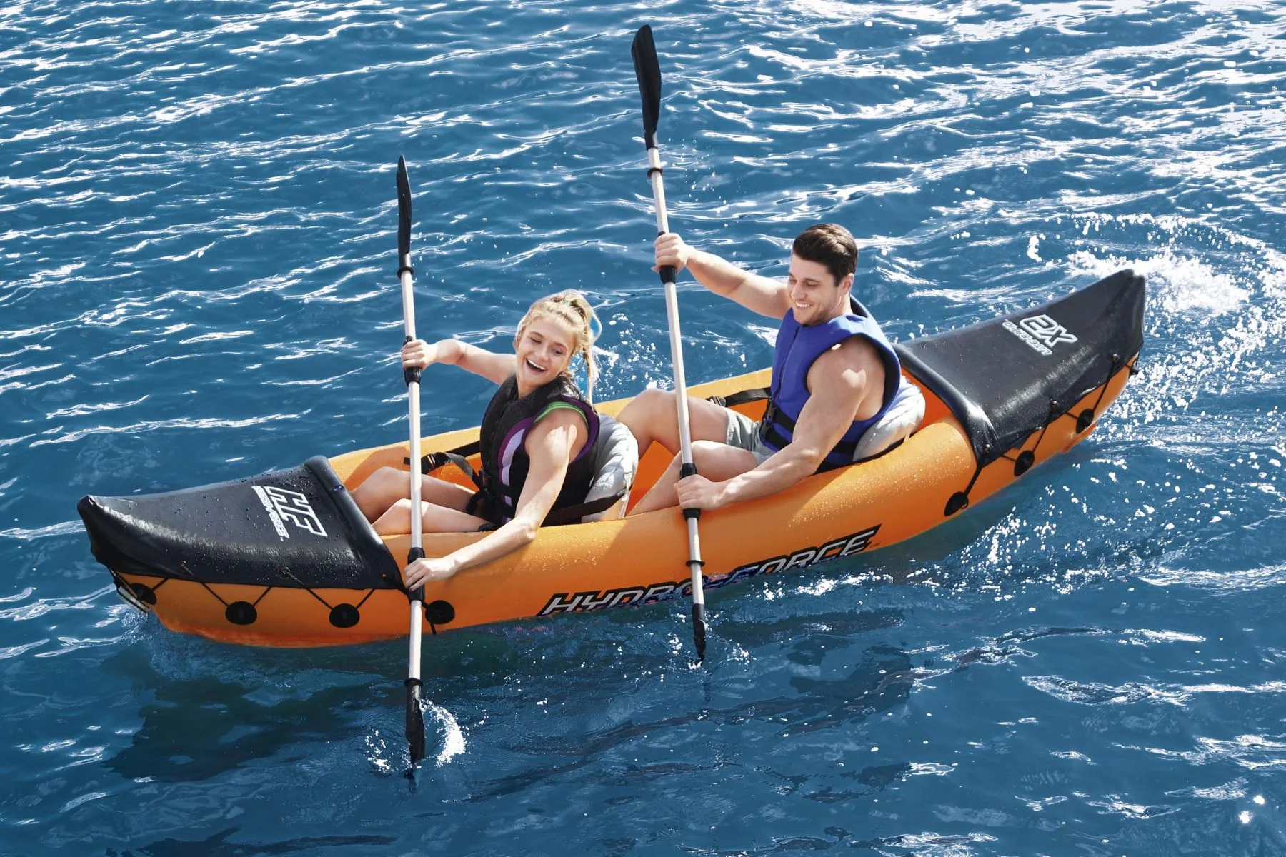 Hydro-Force 2 Person Inflatable Kayak Complete Set - Rapid - Outlet - Image 4