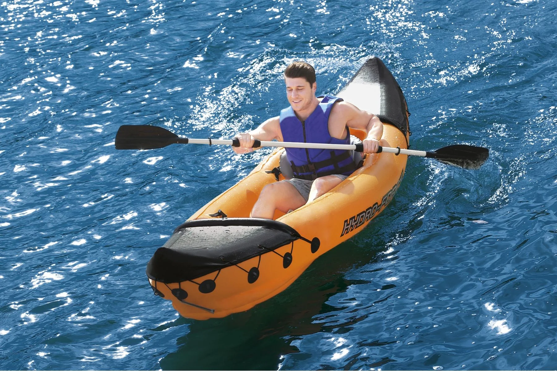 Hydro-Force 2 Person Inflatable Kayak Complete Set - Rapid - Outlet - Image 5