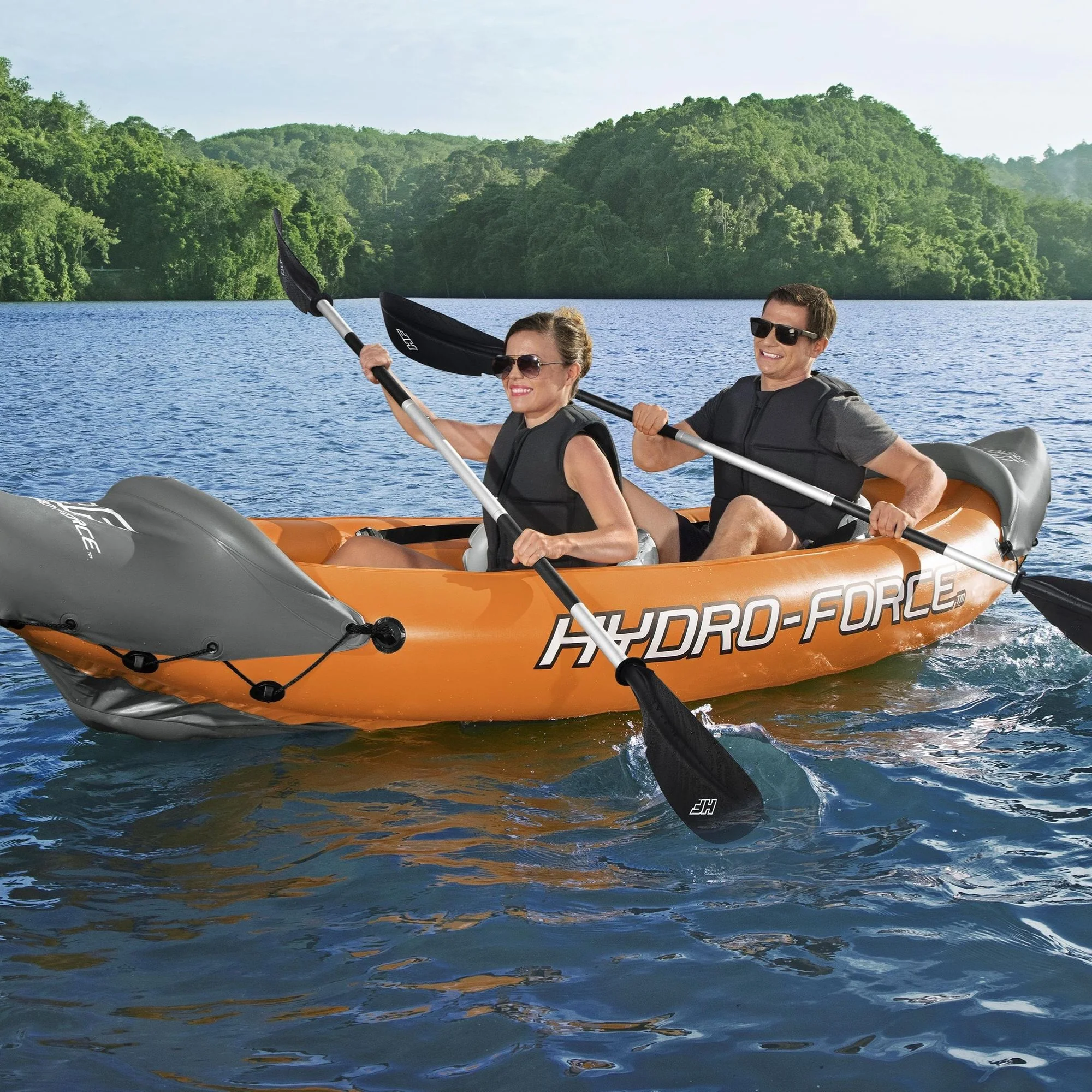 Hydro-force 2 Person Inflatable Kayak Set - Rapid - Image 2