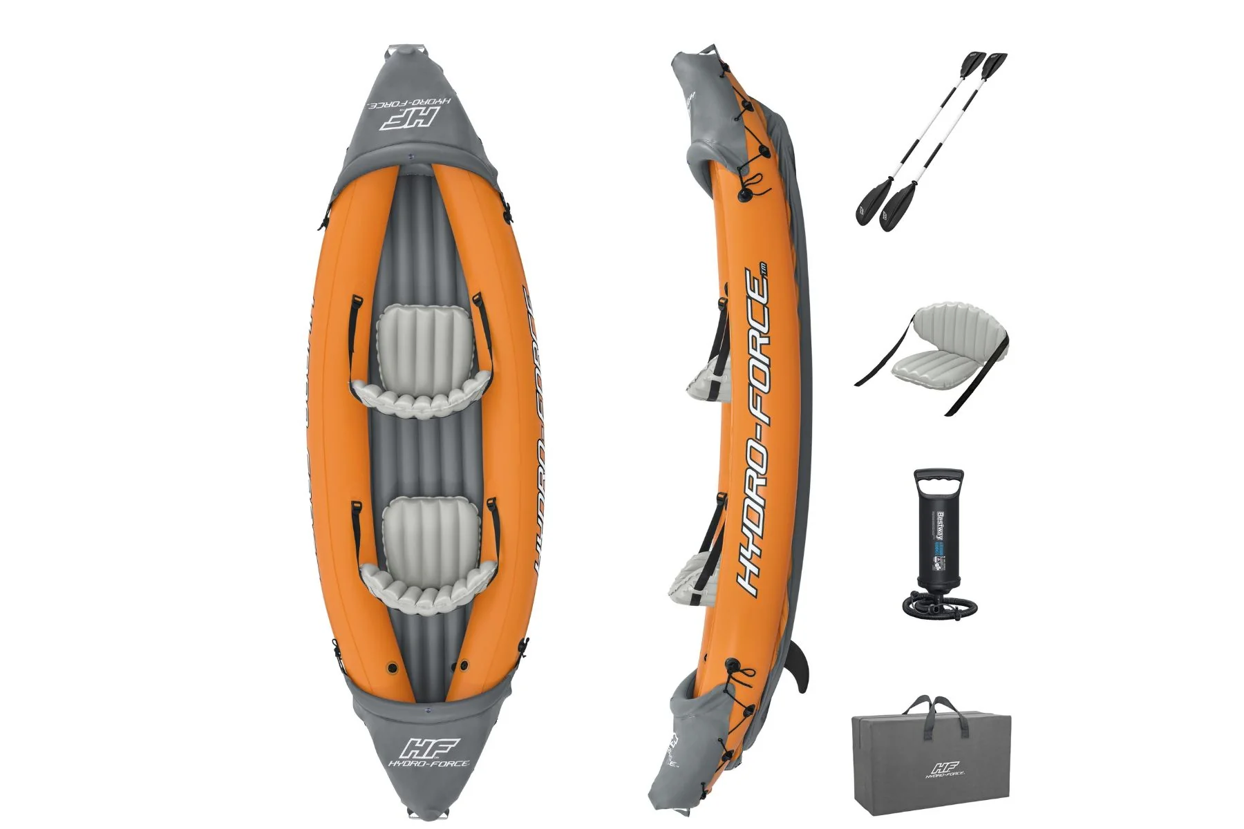 Hydro-force 2 Person Inflatable Kayak Set - Rapid - Image 3