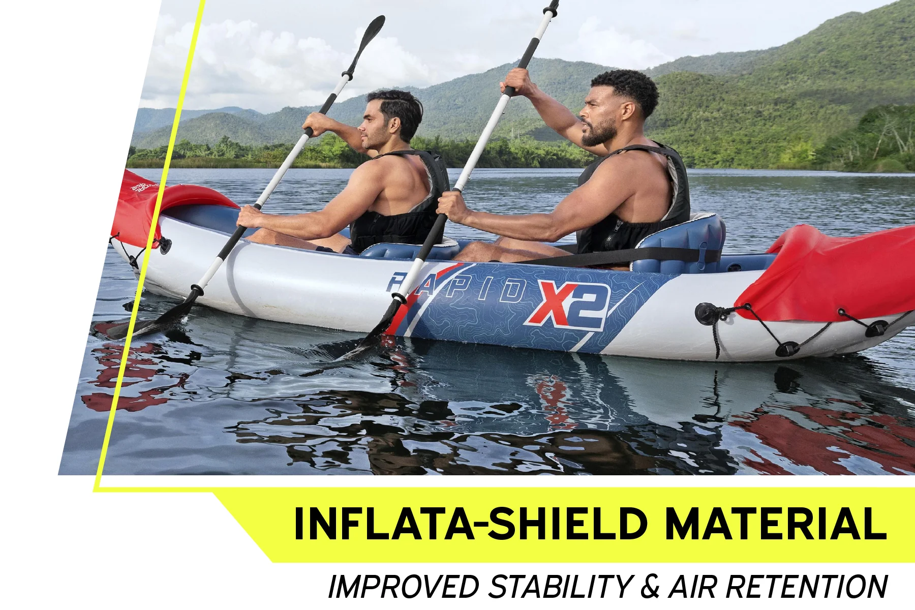 Hydro-force 2 Person Inflatable Kayak Set - Rapid X2 - Image 5