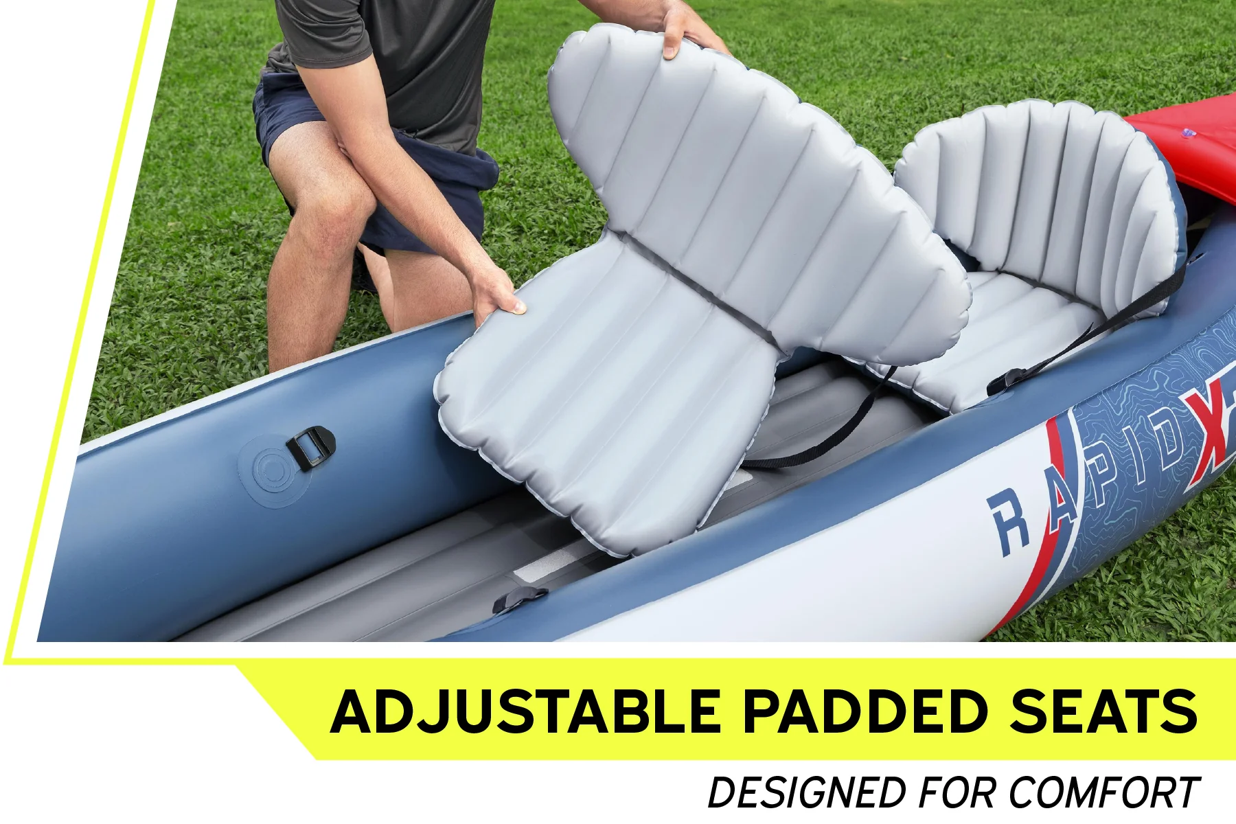 Hydro-force 2 Person Inflatable Kayak Set - Rapid X2 - Image 7