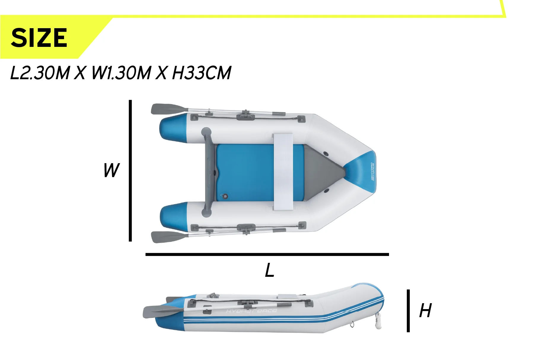 Hydro- Force 2 Person Inflatable Sport Boat - Caspian Elite - Image 10