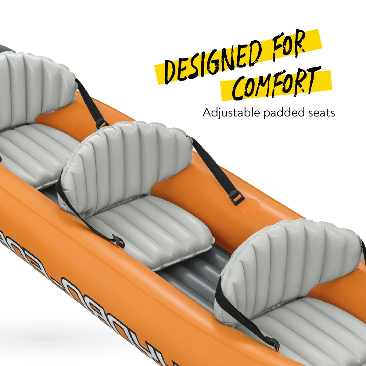 Hydro-Force 3 Person Inflatable Kayak Set - Rapid - Image 7