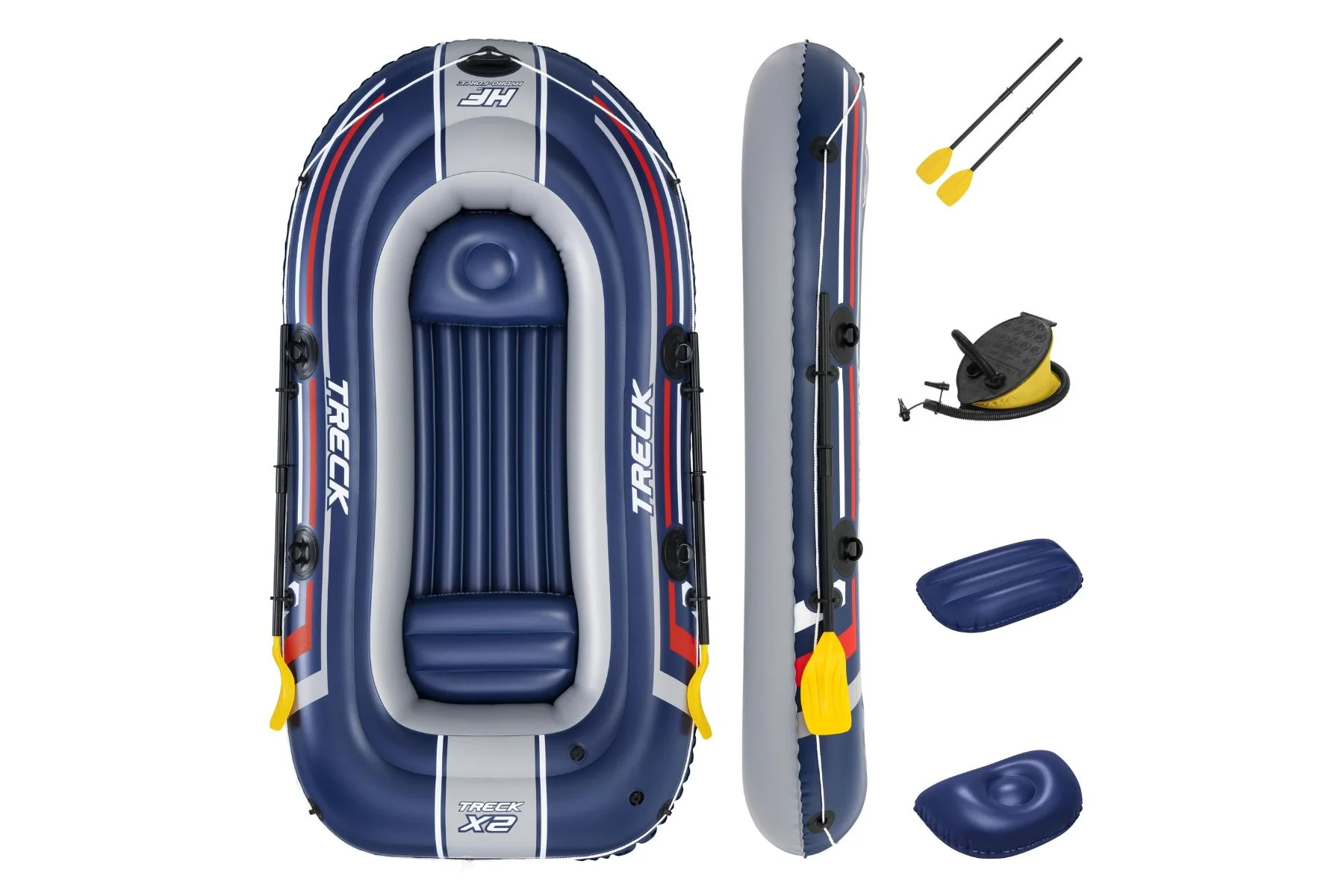 Hydro-Force 3 Person Infltable Raft Set Treck X2 - Image 3
