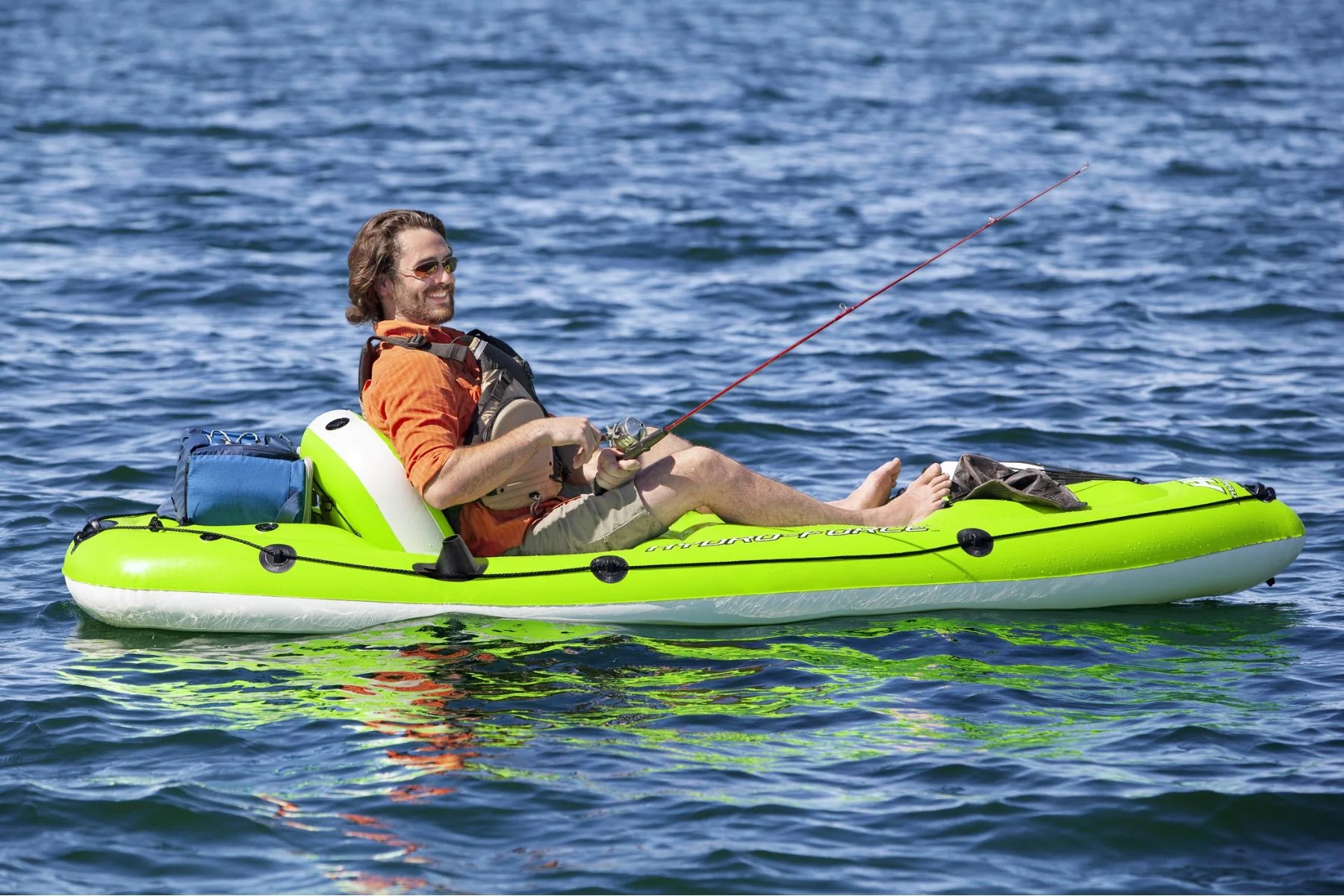 Hydro-Force 1 Person Inflatable Fishing Kayak Complete Set - Image 5