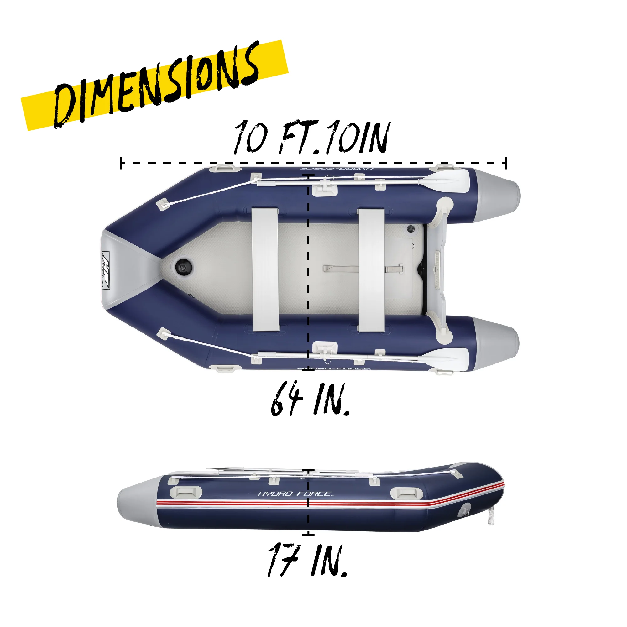 Hydro-Force 5 Person Rigid Inflatable Boat - Mirovia Pro - Image 10