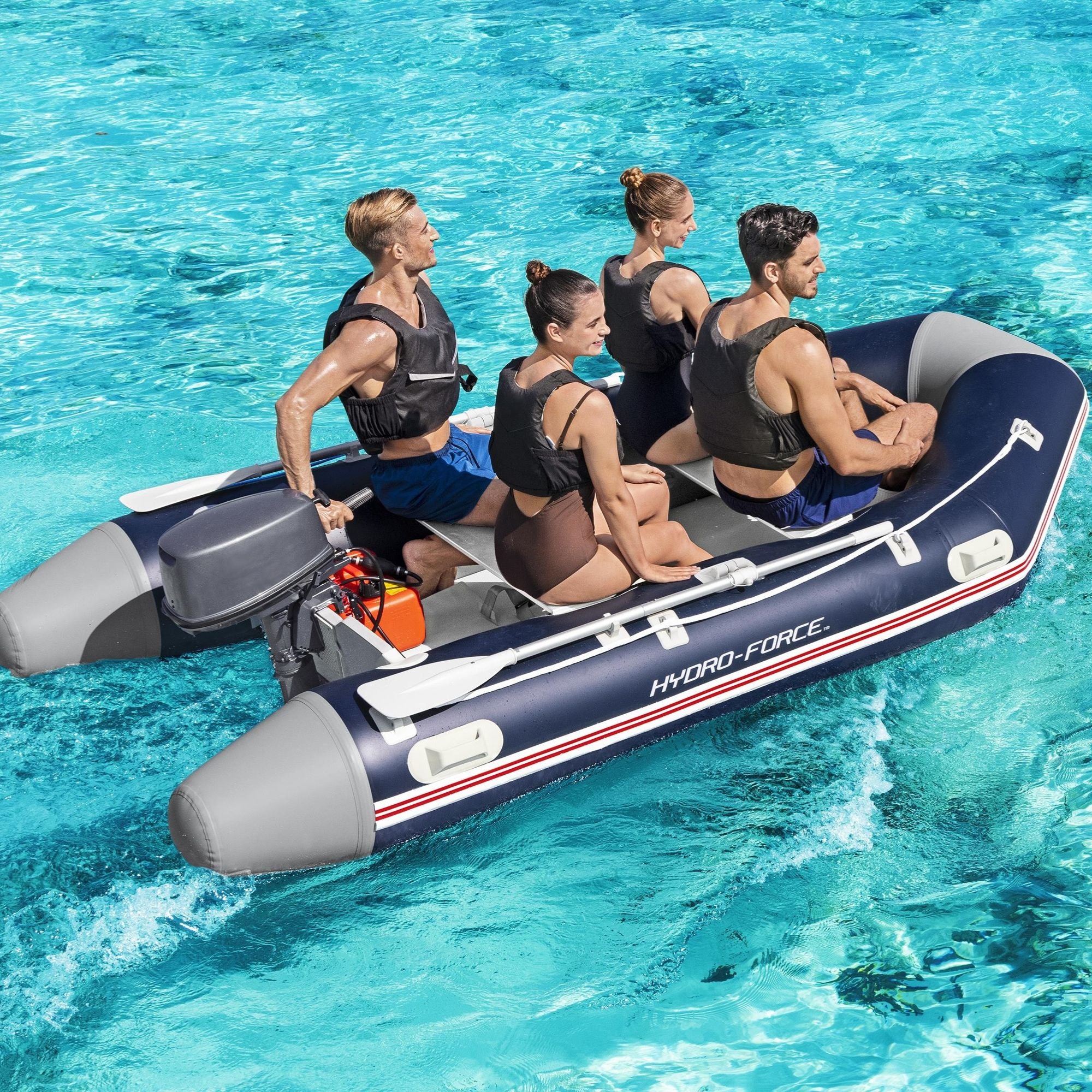 Hydro-Force 5 Person Rigid Inflatable Boat - Mirovia Pro - Image 4