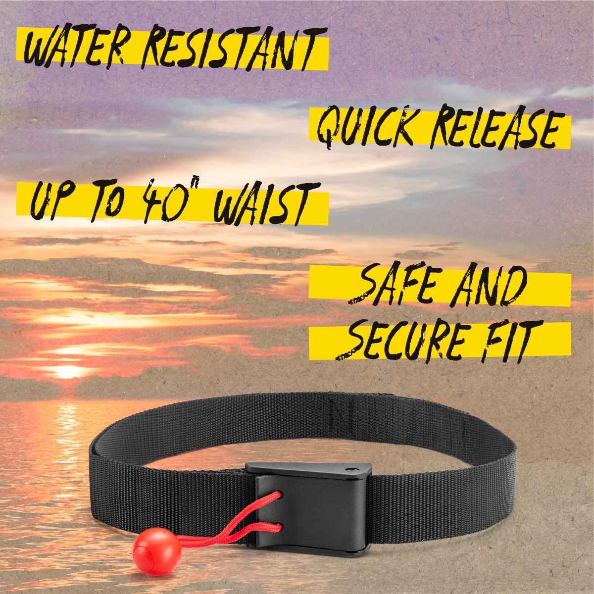 Hydro-Force Quick Release Waist Belt for Paddle Board - Image 9