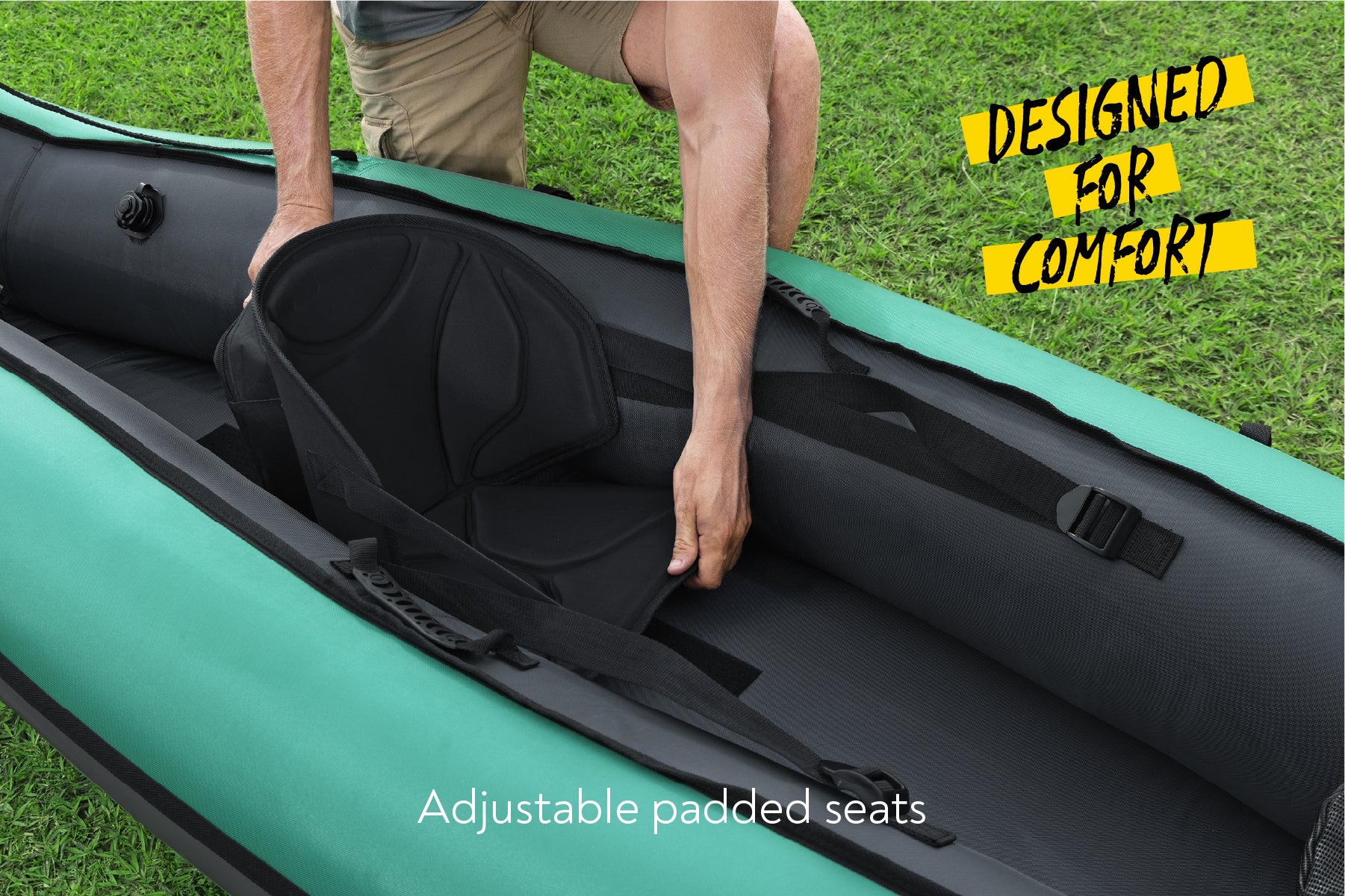 Hydro-force 1 Person Inflatable Kayak Complete Set - Ventura - Image 6