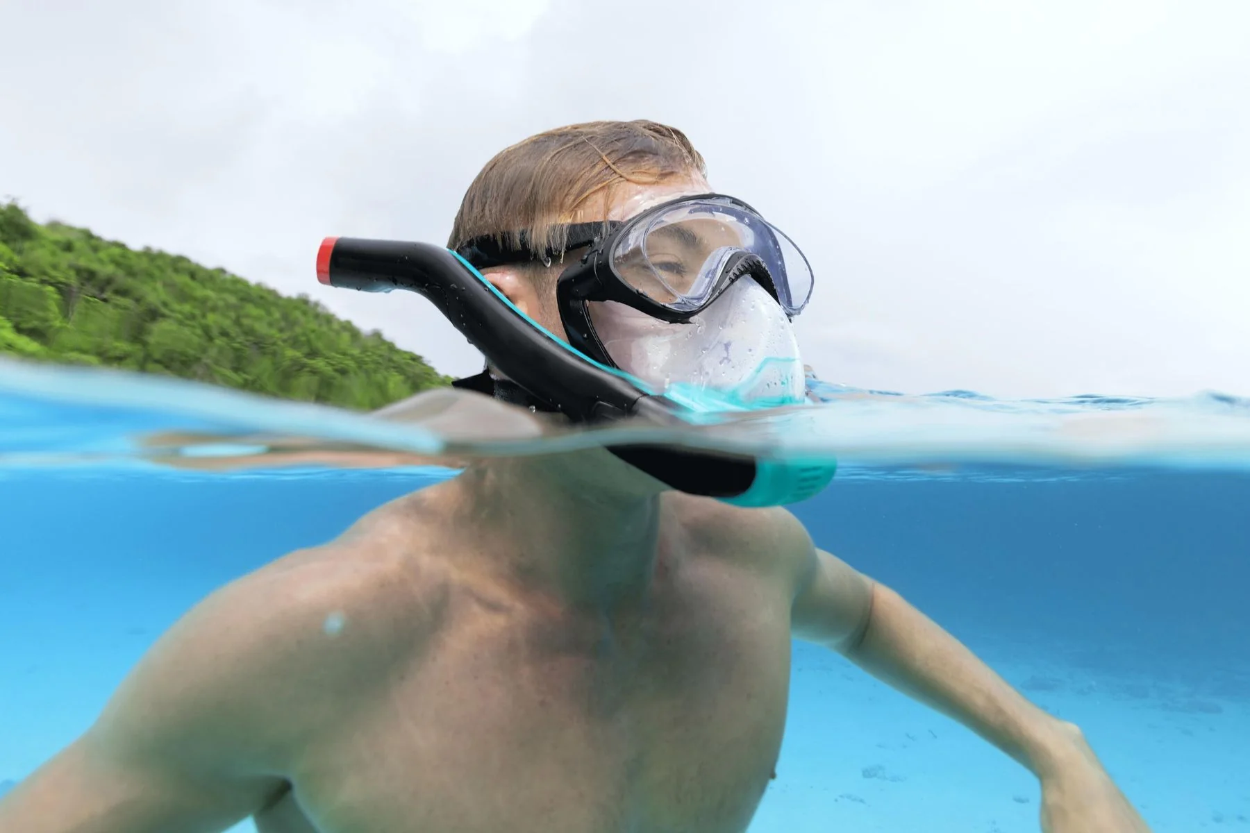 Hydro-Pro SeaClear Flowtech Snorkeling Mask, L/XL - Image 5