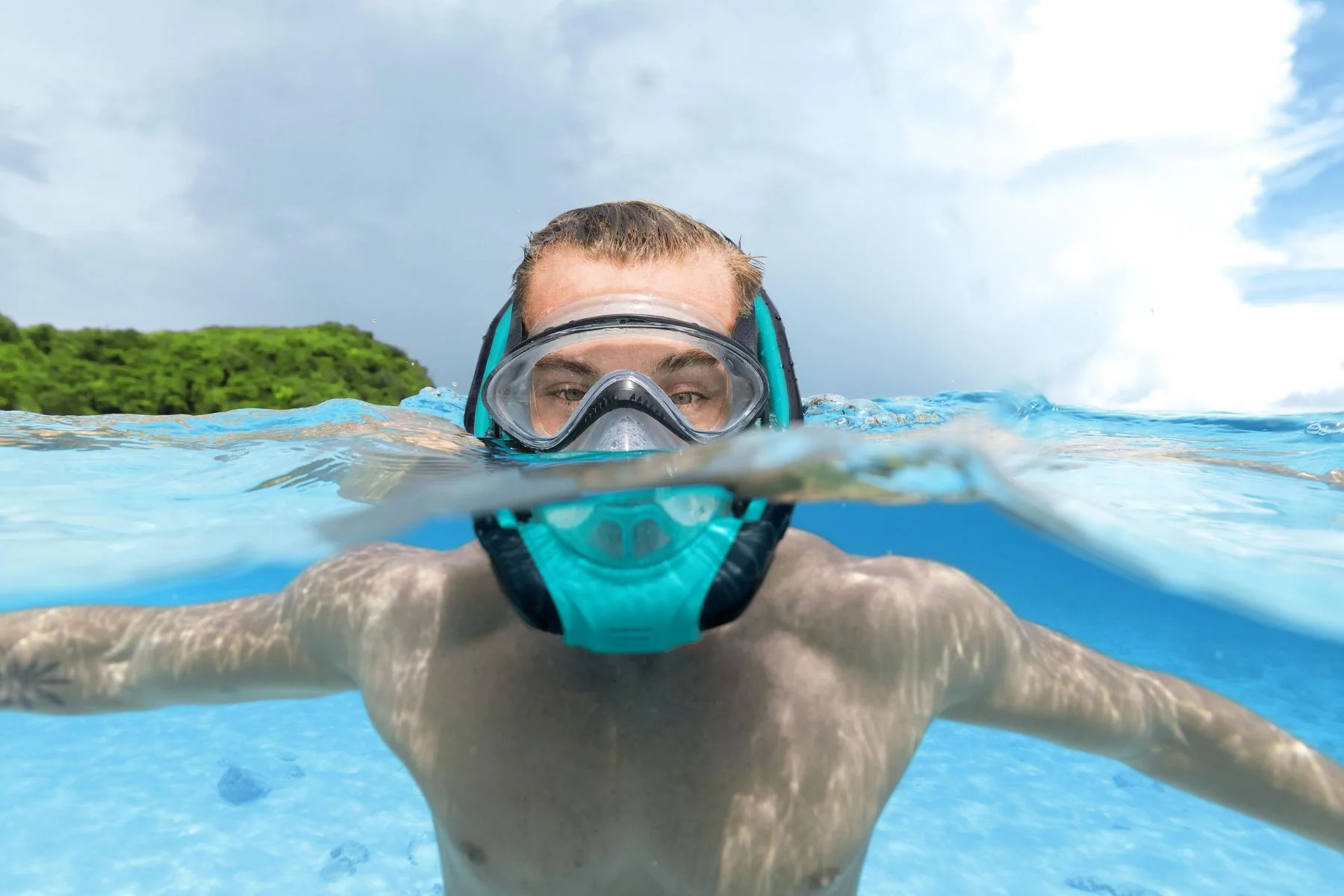 Hydro-Pro SeaClear Flowtech Snorkeling Mask, L/XL - Image 6