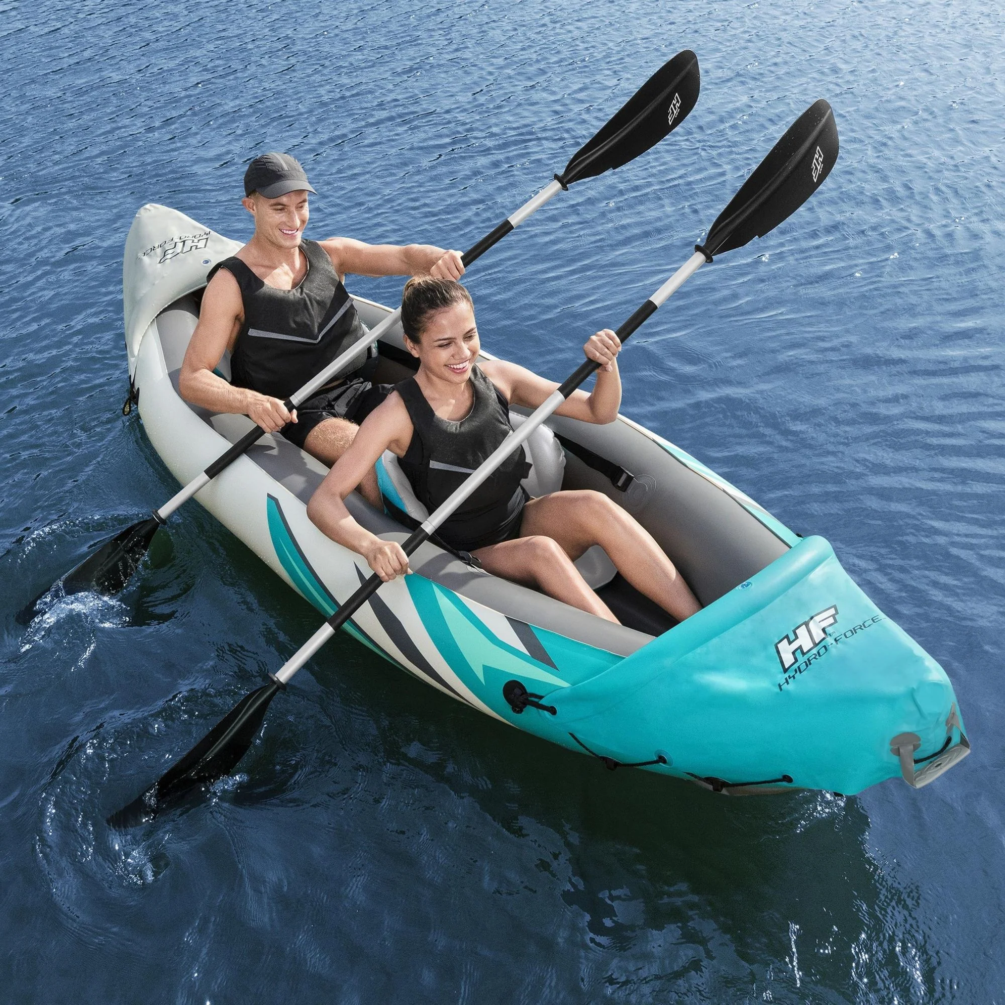 Hydro-Force 2 Person Inflatable Kayak Complete Set - Rapid Elite - Image 2