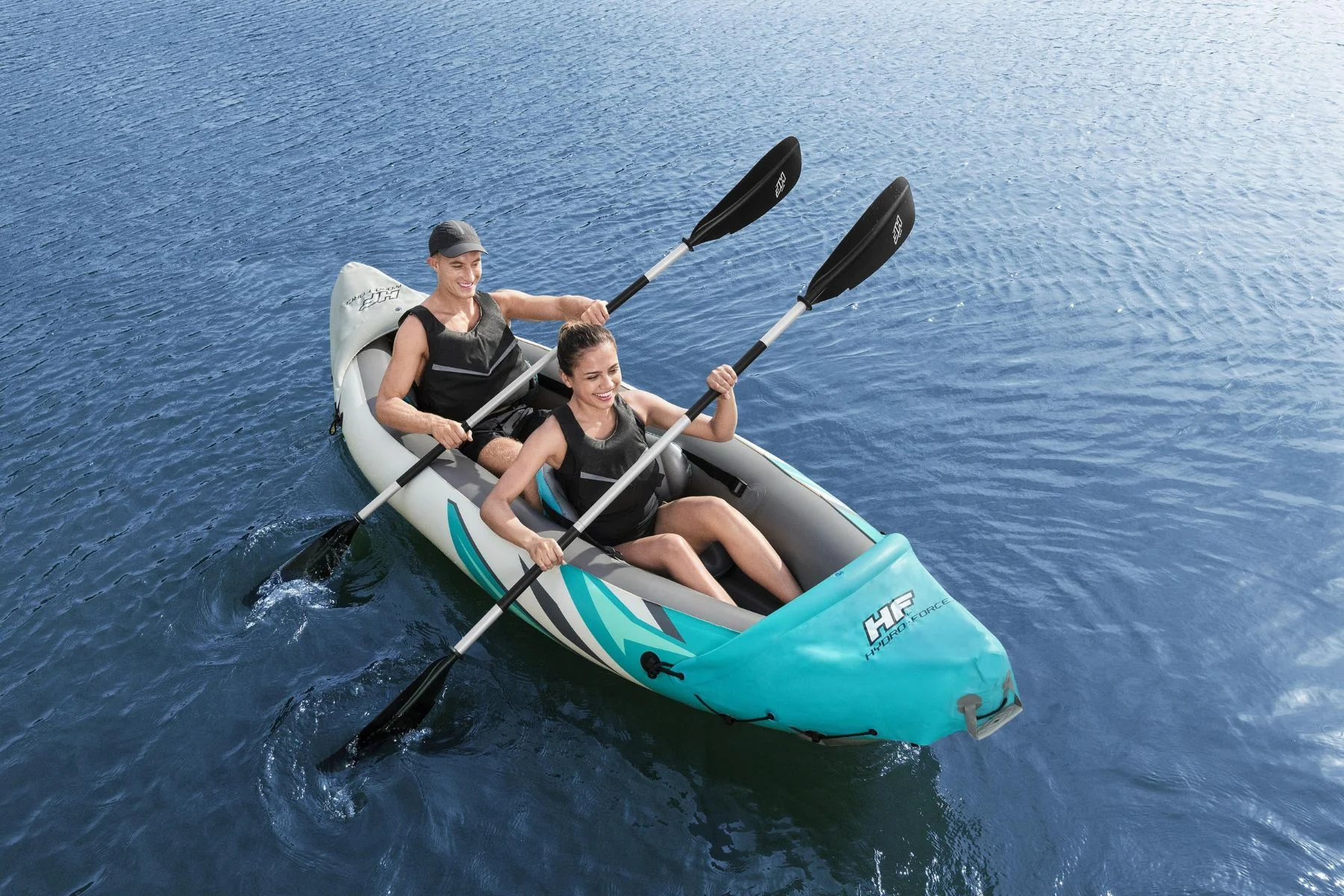 Hydro-Force 2 Person Inflatable Kayak Complete Set - Rapid Elite - Image 4