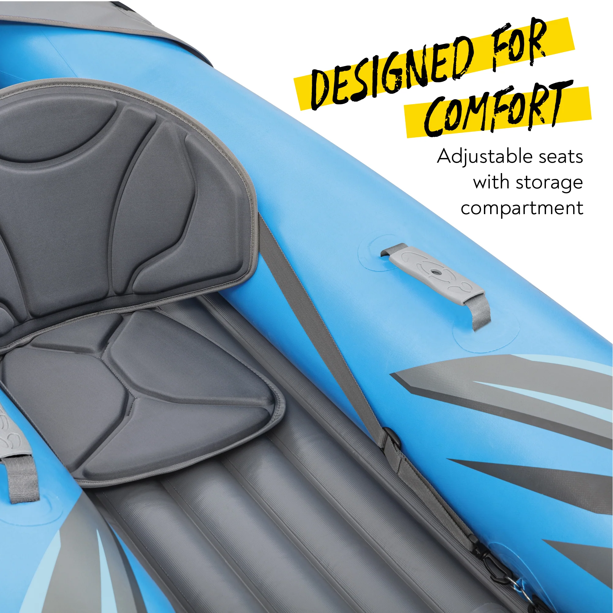 Hydro-Force 1 Person Inflatable Kayak Complete Set - Surge Elite - Image 7