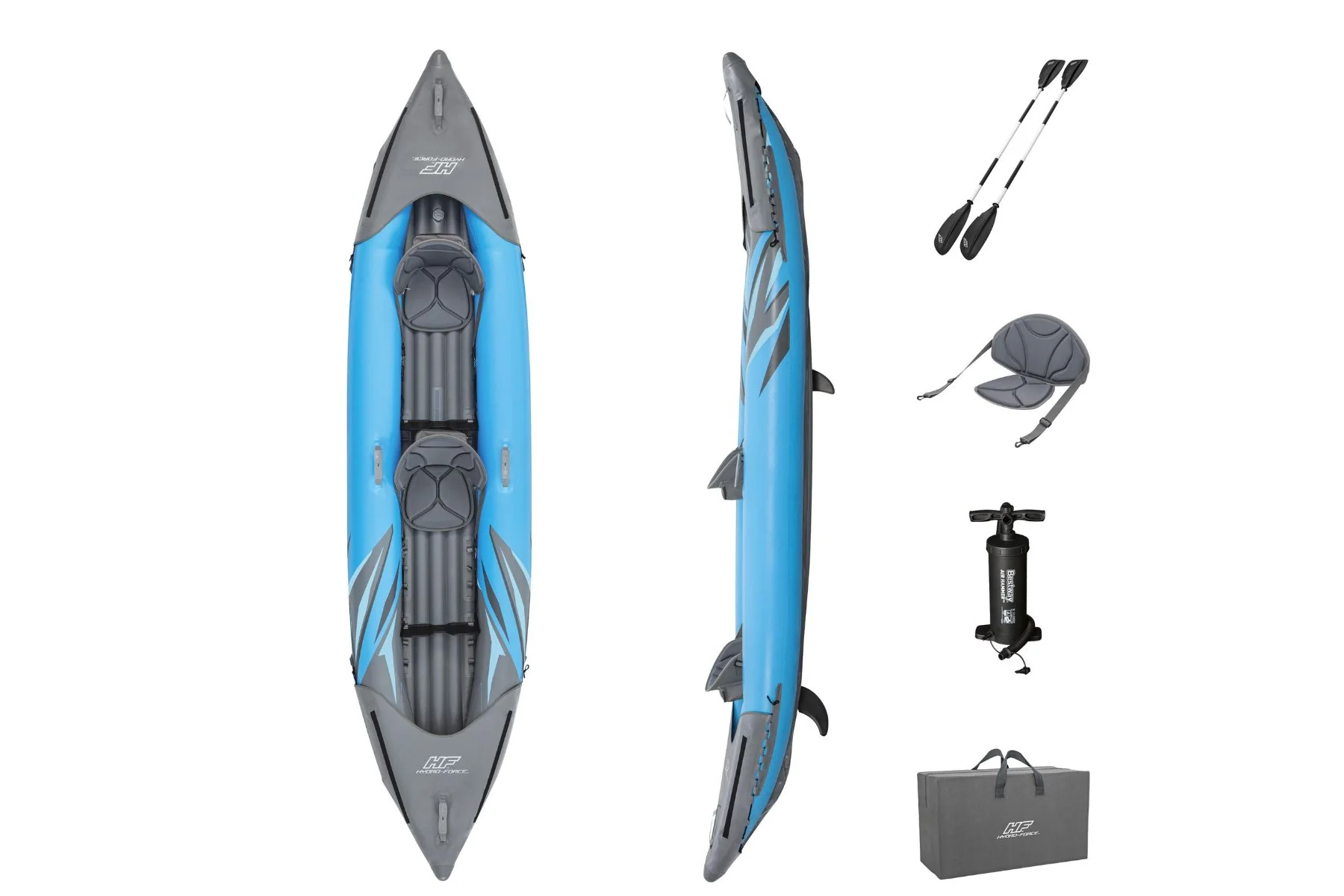Hydro-Force™ Surge Elite™ 2 Person Inflatable Kayak Complete Set - Image 3
