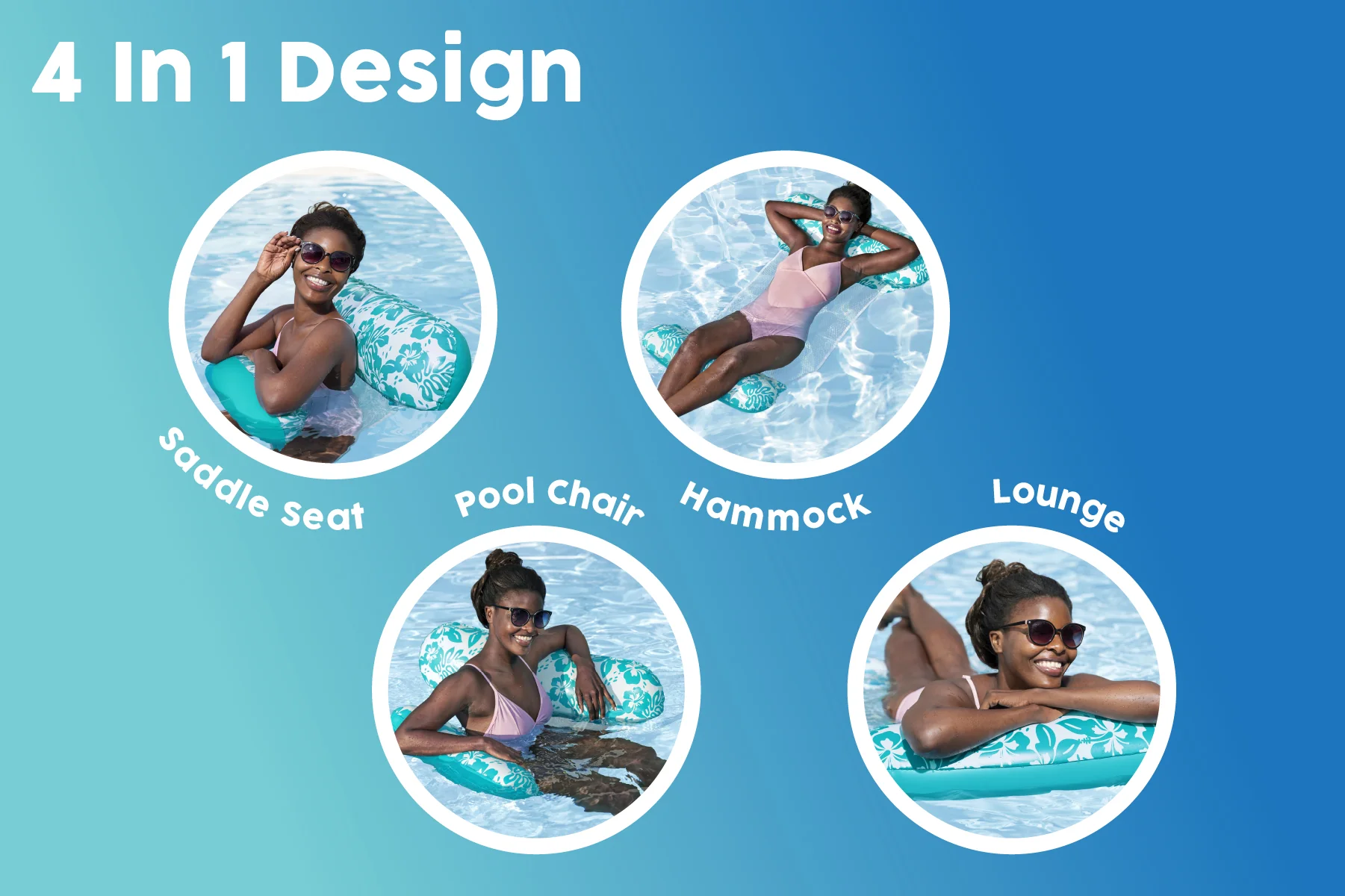 4 in 1 Tropical Water Hammock - Image 7