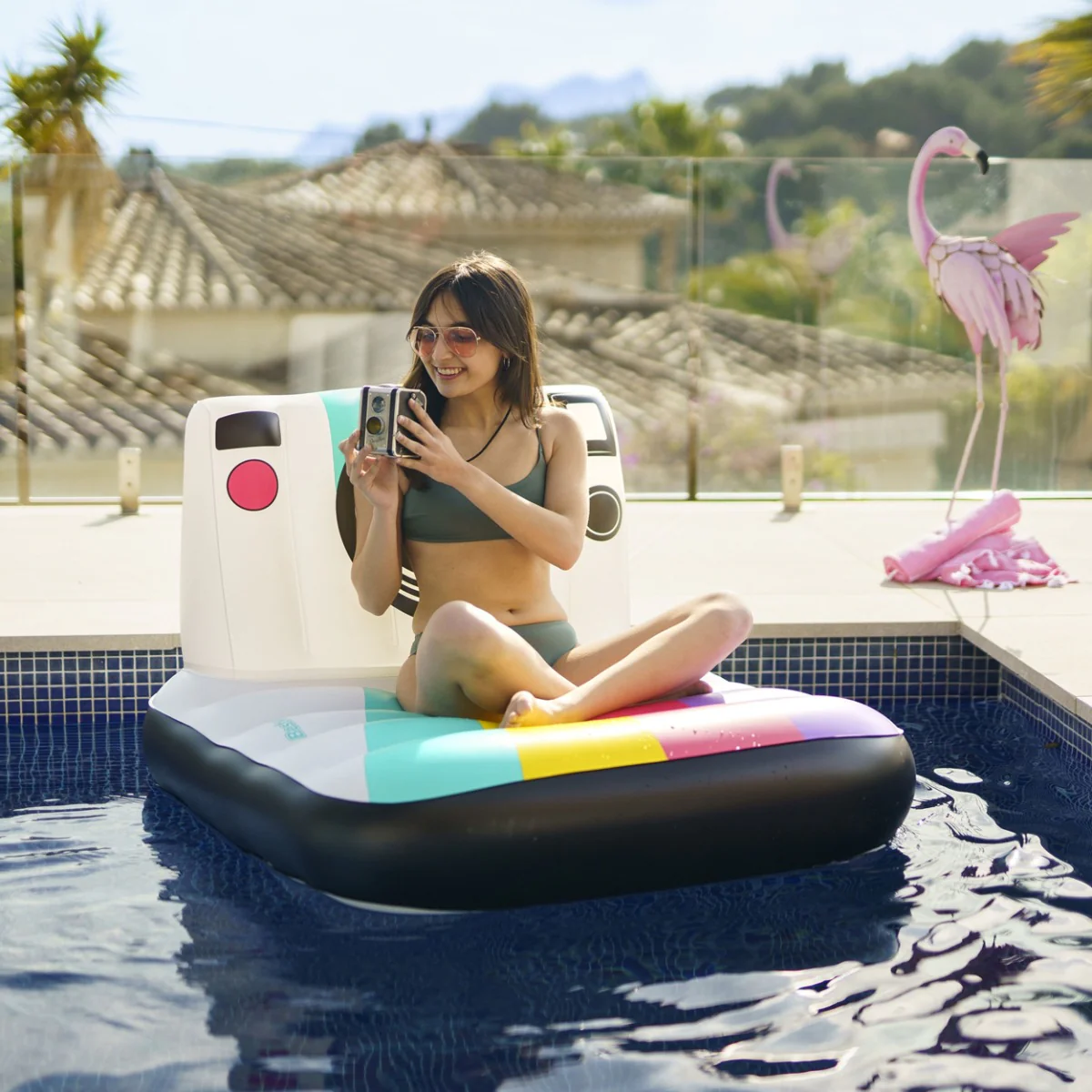 Inflatable Vintage Camera Pool Float - Image 2