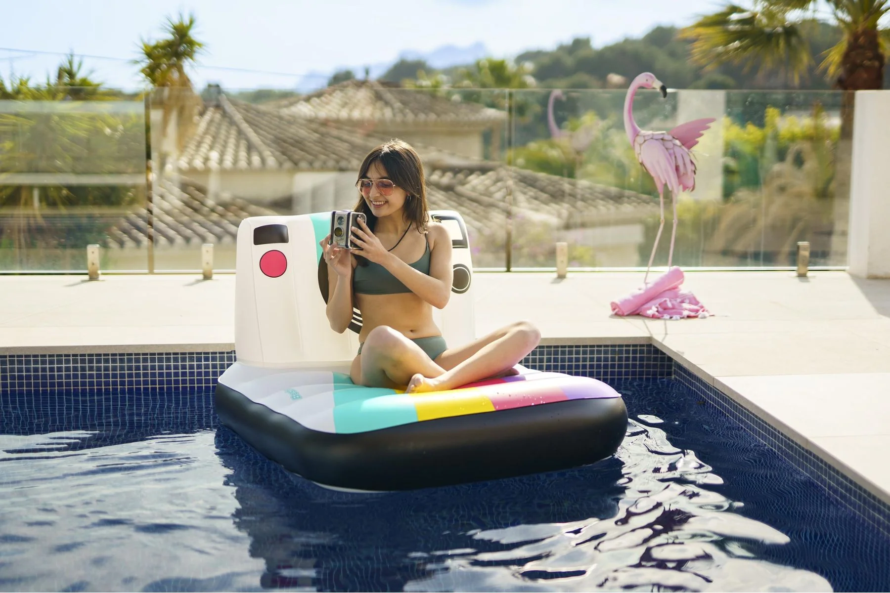 Inflatable Vintage Camera Pool Float - Image 4