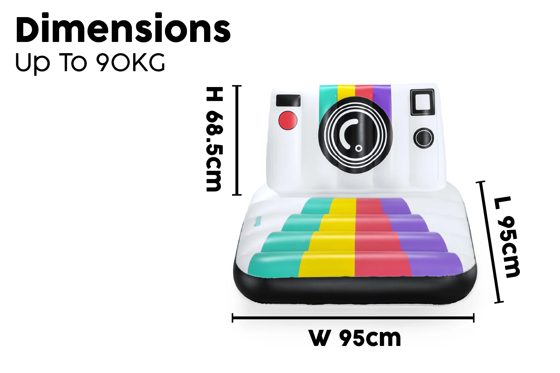 Inflatable Vintage Camera Pool Float - Image 8