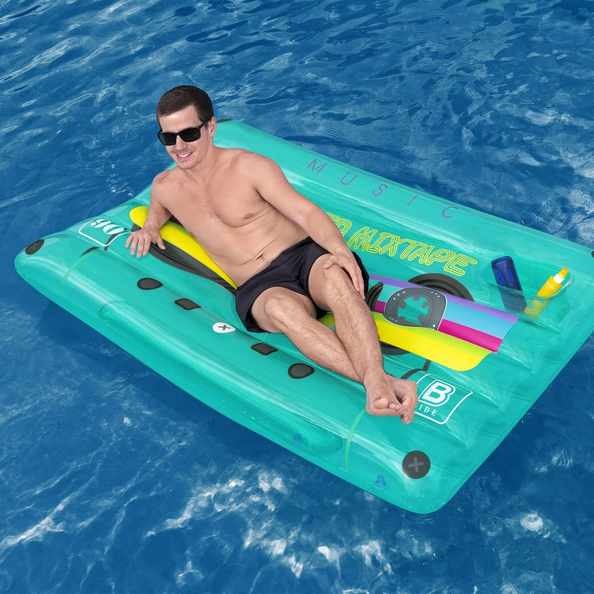 Inflatable Cassette Tape Pool Float - Image 2